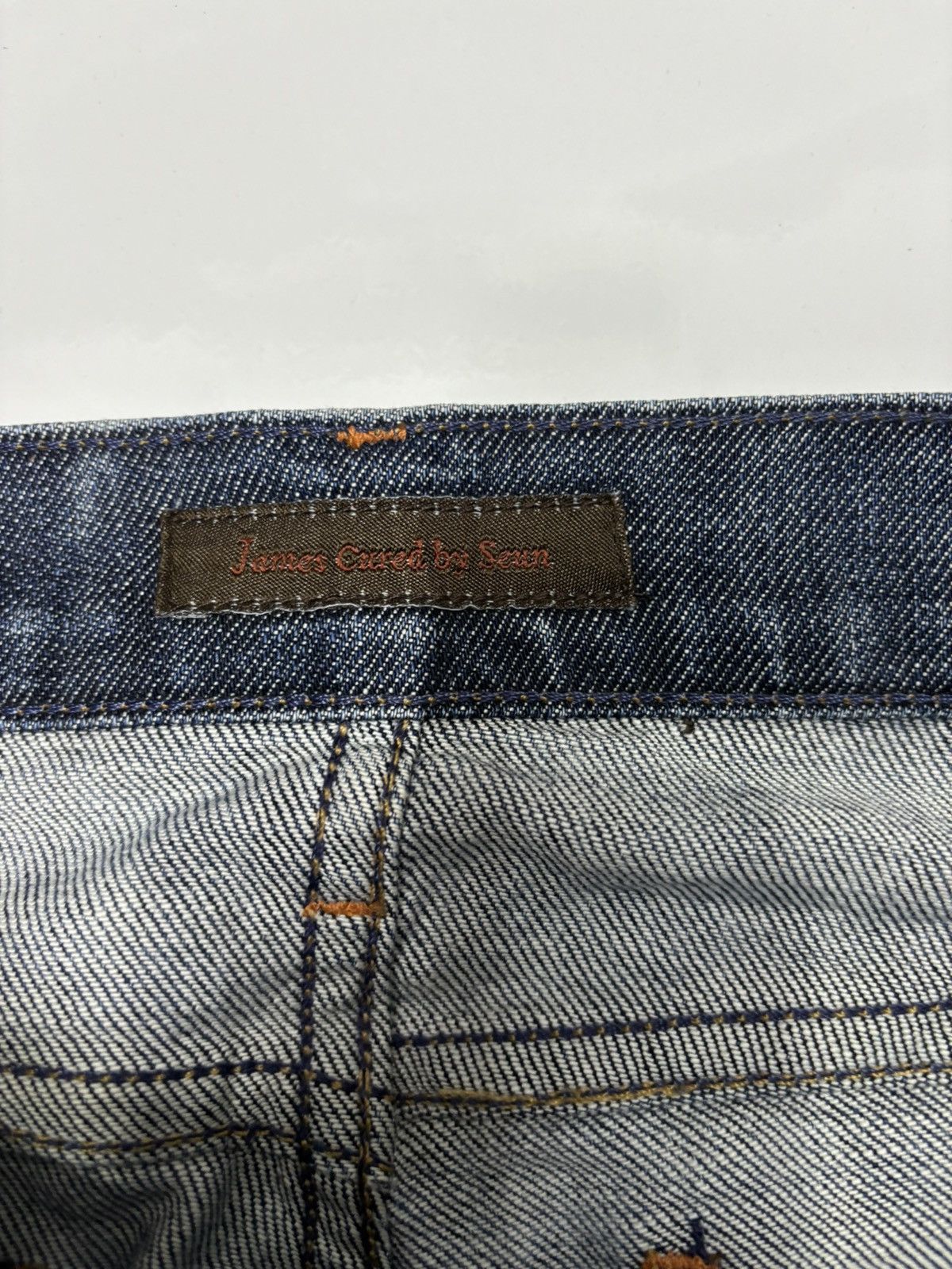Japanese Brand VINTAGE JAMES CURED BY SEWN BOOTCUT JEANS Size US 31 - 8 Thumbnail