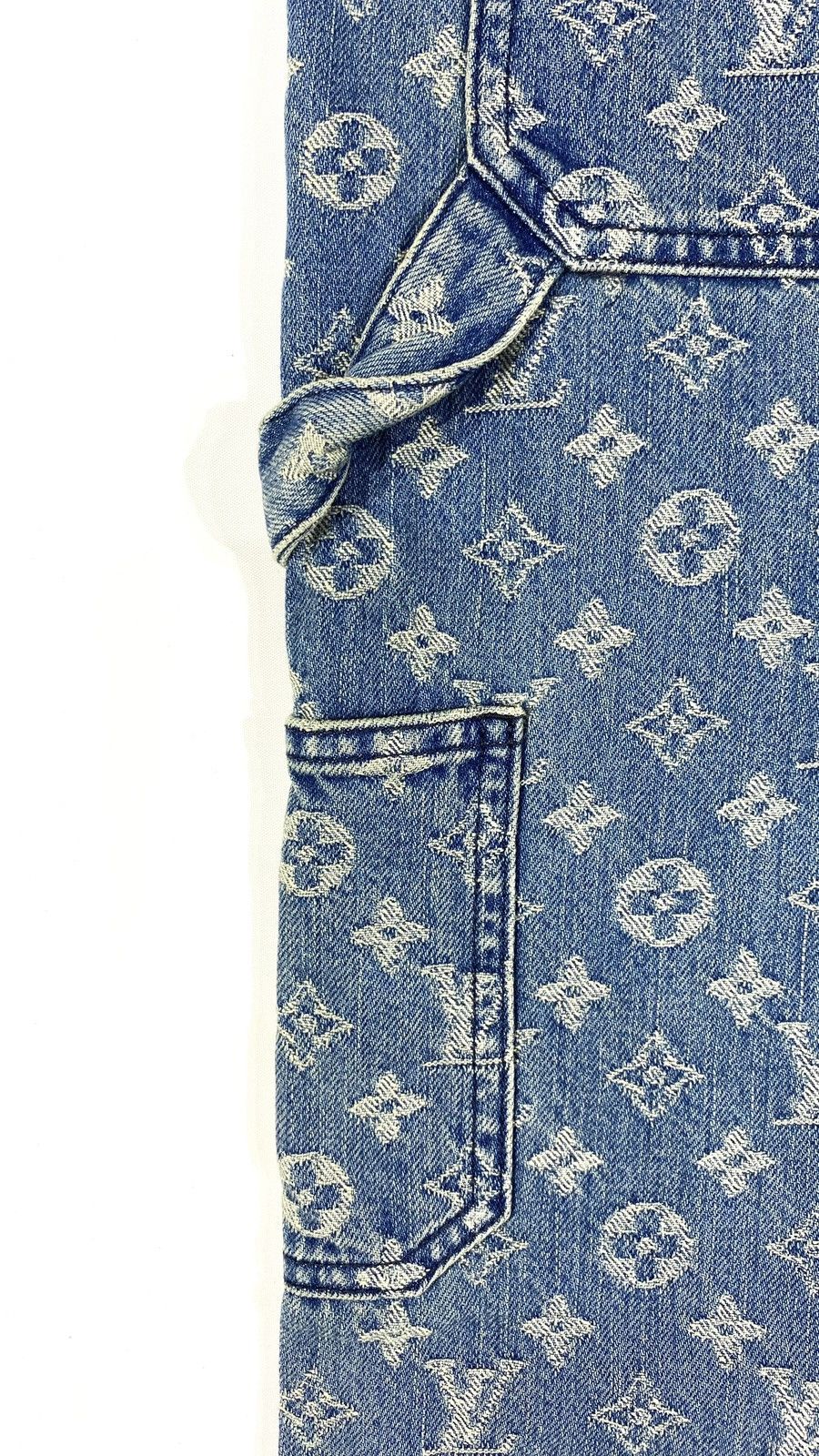 Louis Vuitton × Supreme Louis Vuitton X SUPREME 1 OF 1 Sample Carpenter Denim Jeans Size US 30 / EU 46 - 19 Thumbnail