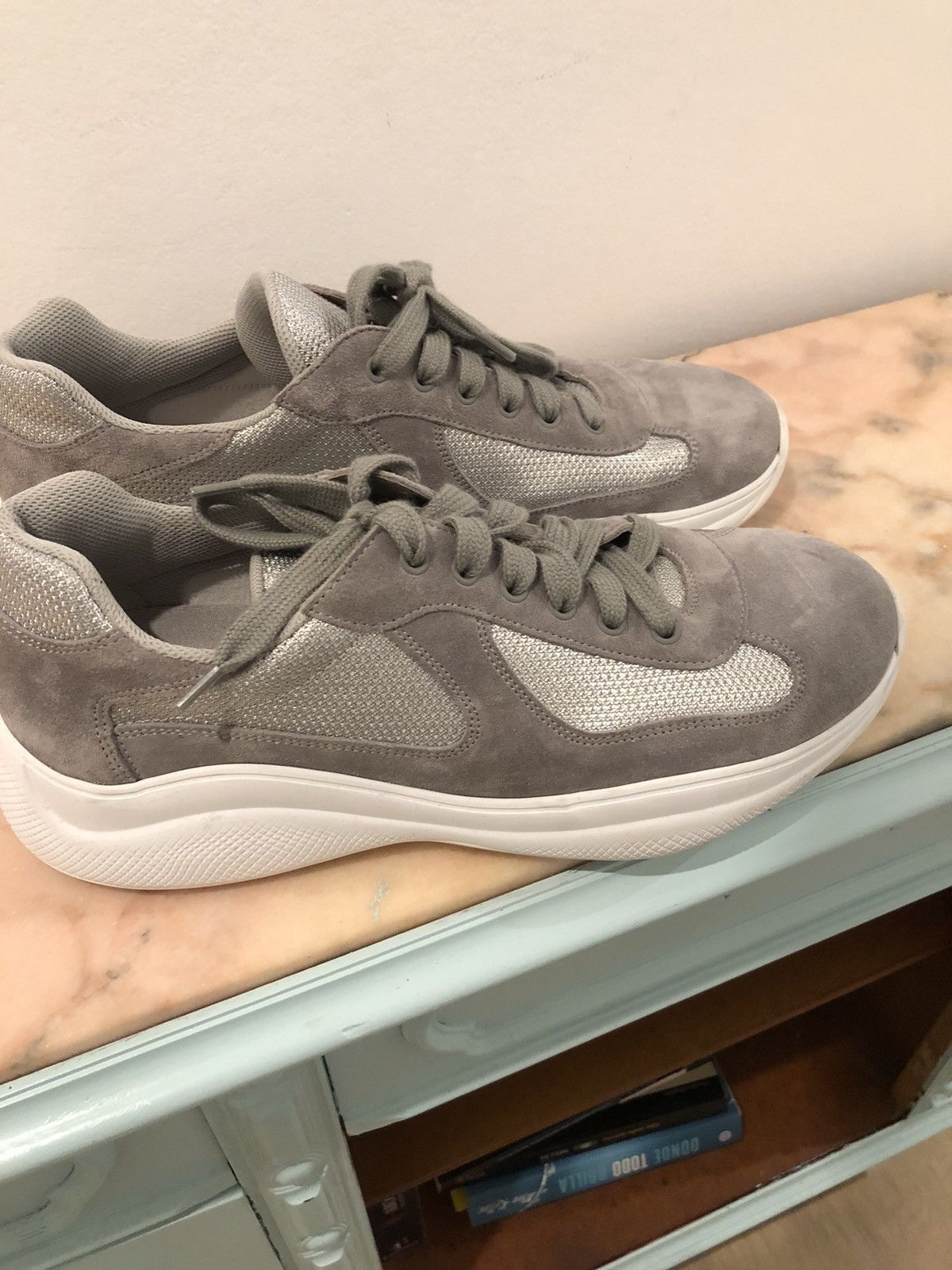 Prada Grey Prada Sneakers for Luna Rossa Size US 9 / EU 42 - 4 Thumbnail