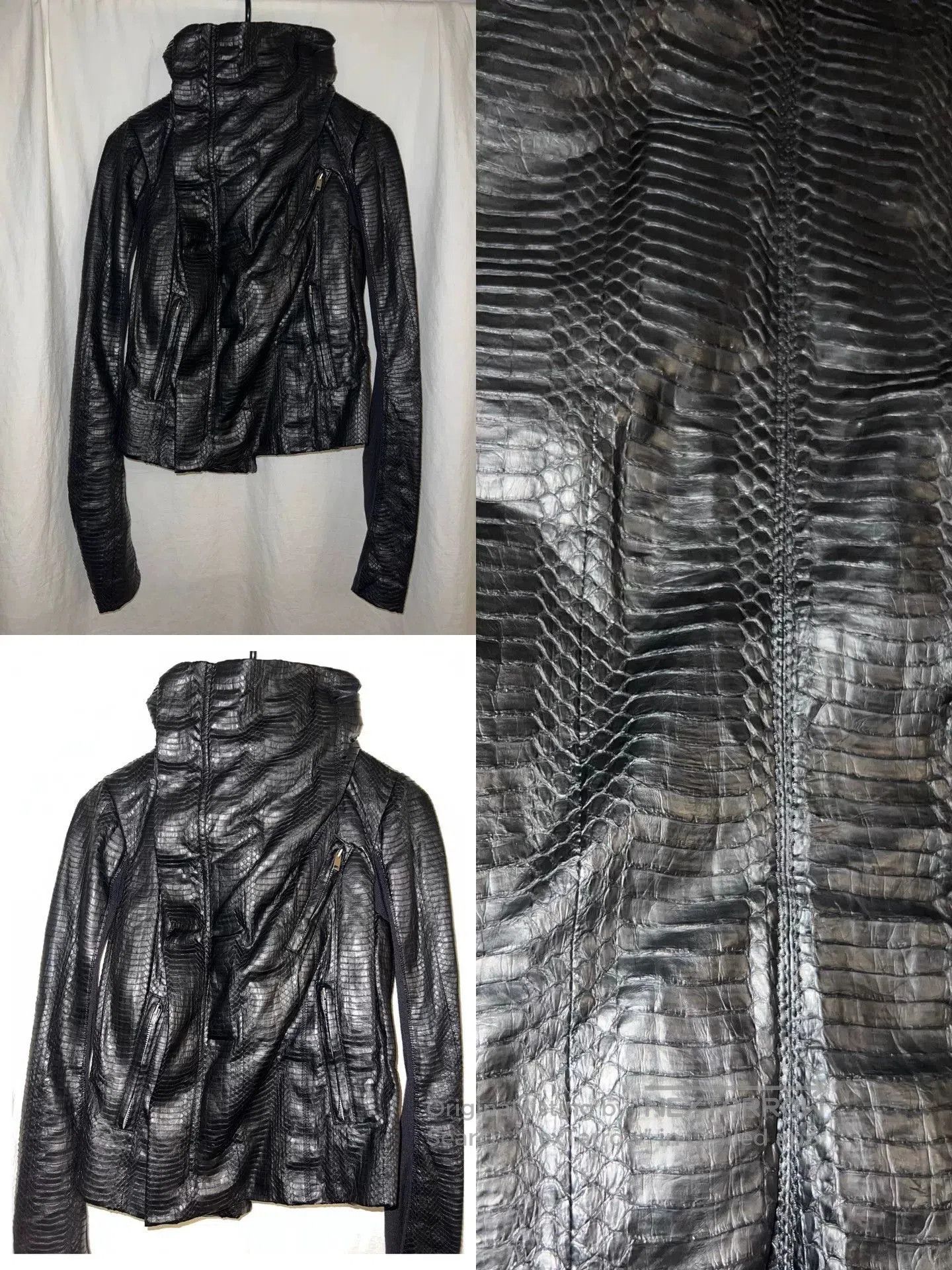 Rick Owens rare rick owens snakeskin motorcycle jacket. Size M / US 6-8 / IT 42-44 - 6 Thumbnail