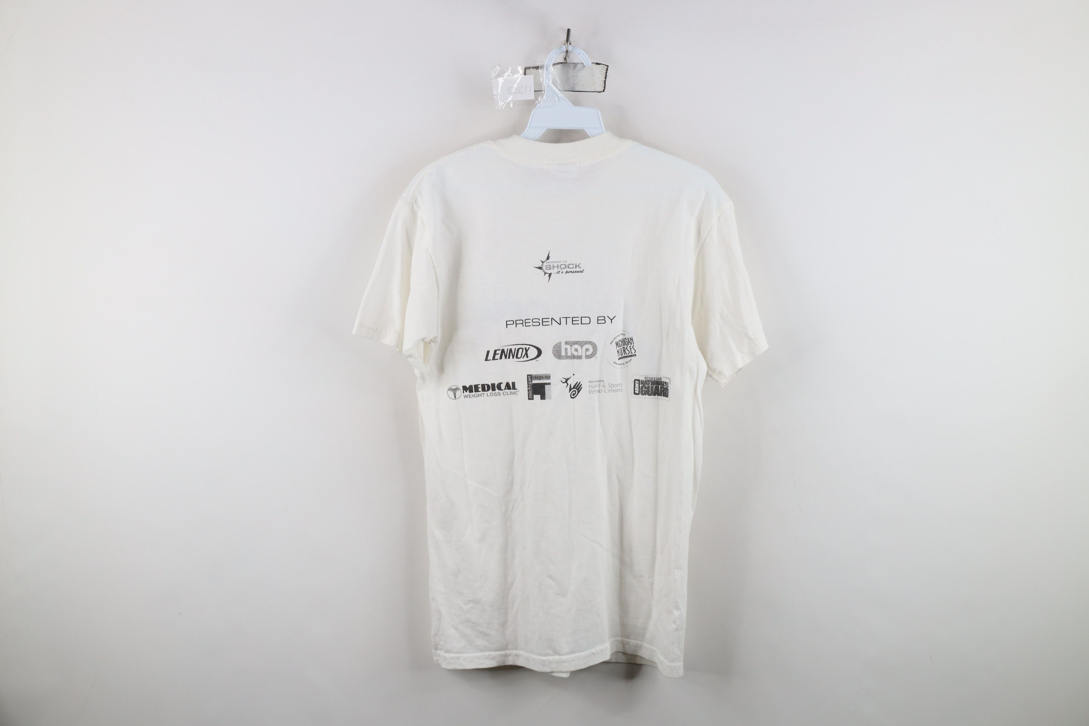 Vintage Vintage WNBA Detroit Shock Basketball T-Shirt White Cotton Size US S / EU 44-46 / 1 - 12 Thumbnail