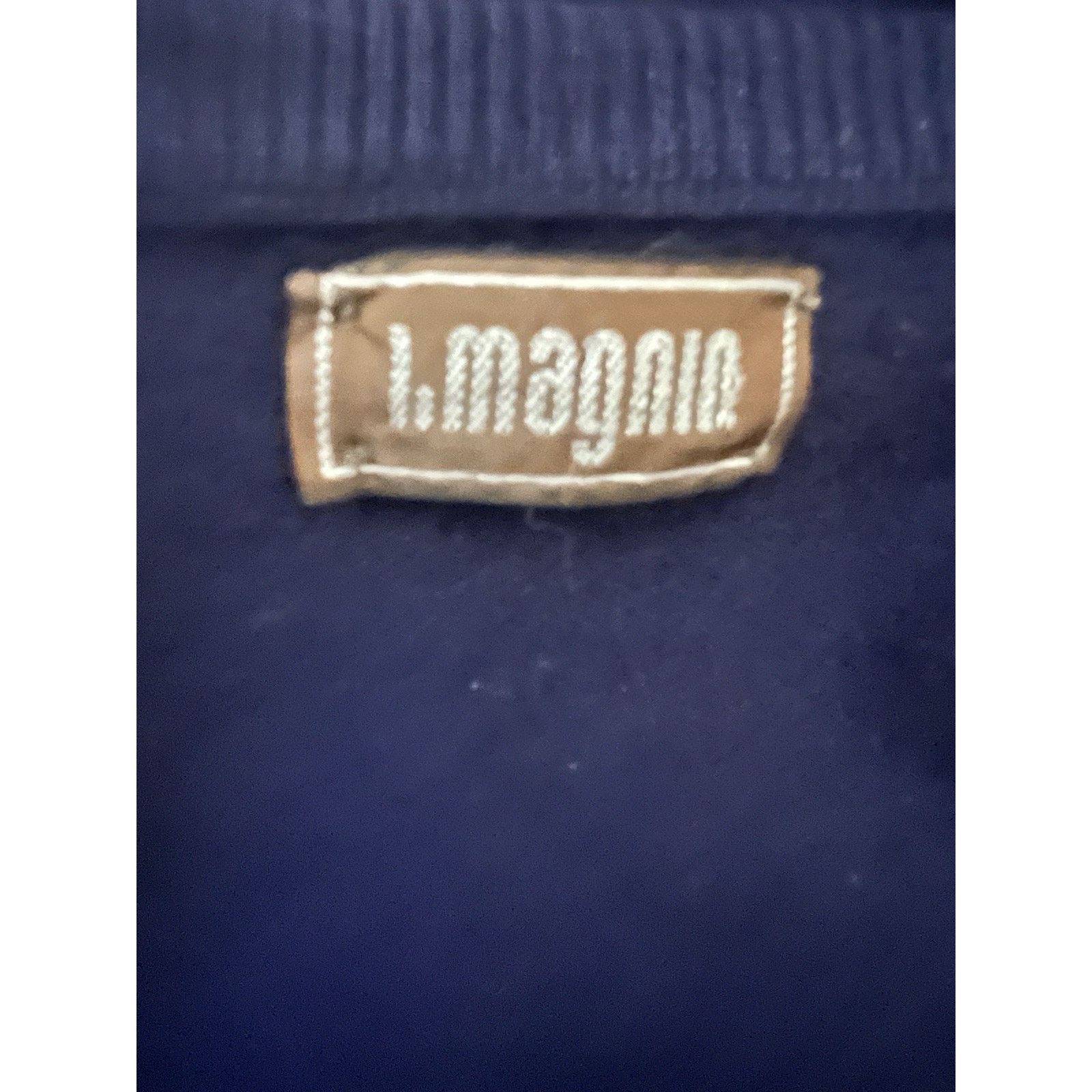 I. Magnin Vintage Blue Scottish Cashmere Pullover V-Neck Sweater Large Size US L / EU 52-54 / 3 - 5 Thumbnail