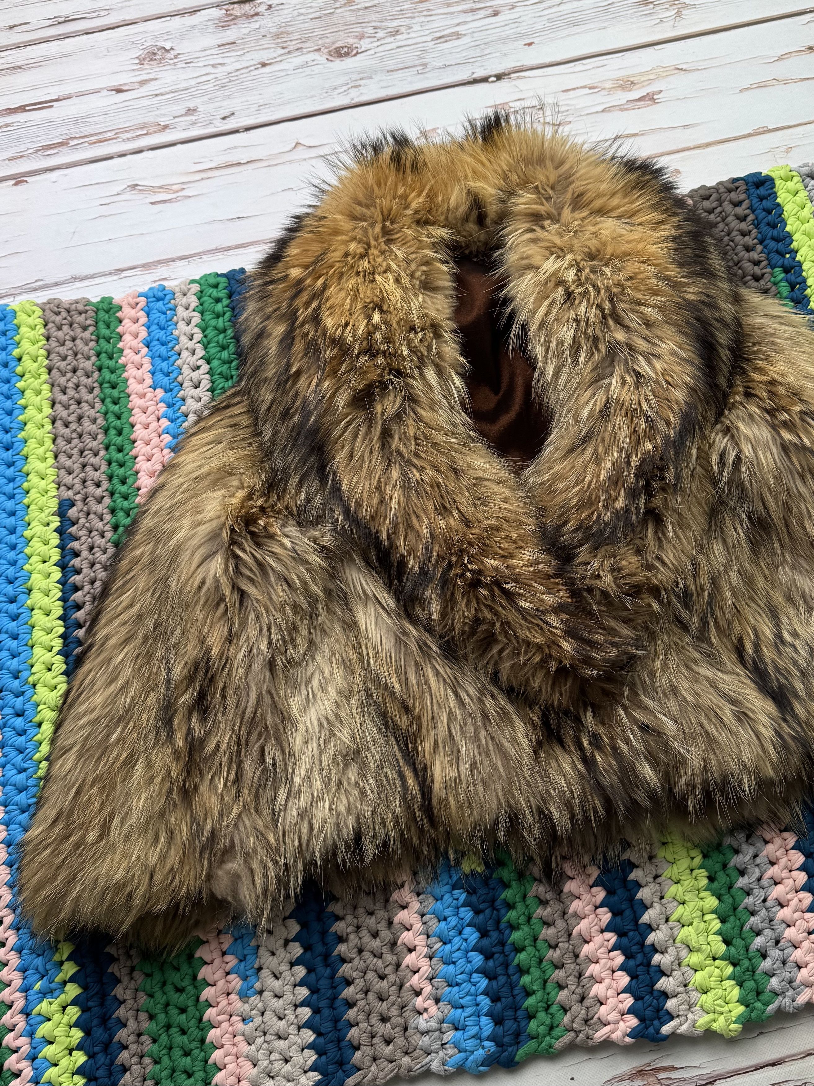 Japanese Brand Vintage Fluffy Real Fur Cropped Jacket D15 Size S / US 4 / IT 40 - 2 Thumbnail