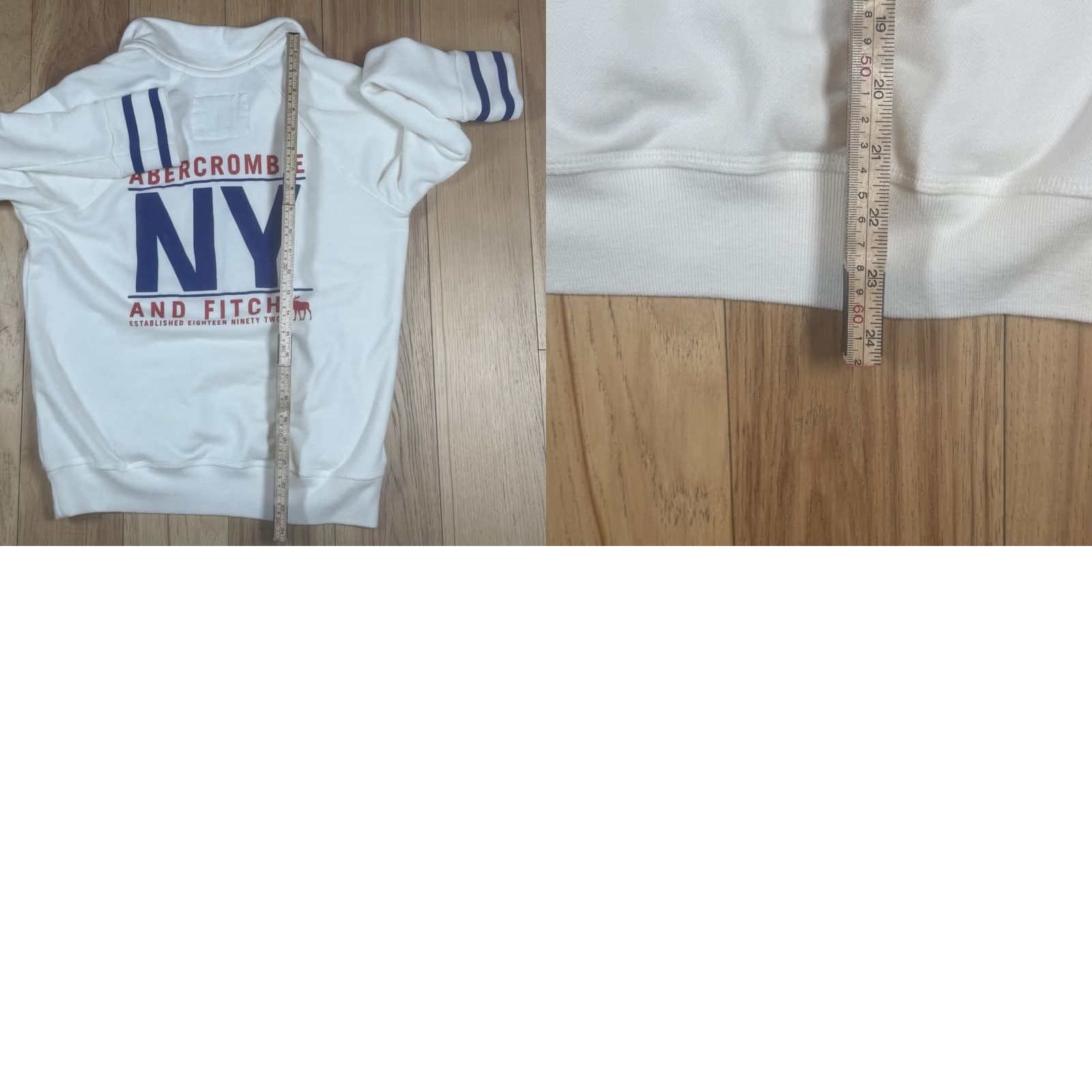 Abercrombie & Fitch VINTAGE Abercrombie & Fitch Sweater M White Moose Logo Y2K Mens Medium Pullover Knit Shirt Size US M / EU 48-50 / 2 - 9 Thumbnail