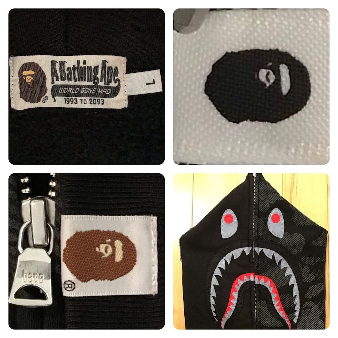 Bape BAPE Reflective camo shark full zip hoodie a bathing ape Size US L / EU 52-54 / 3 - 8 Thumbnail