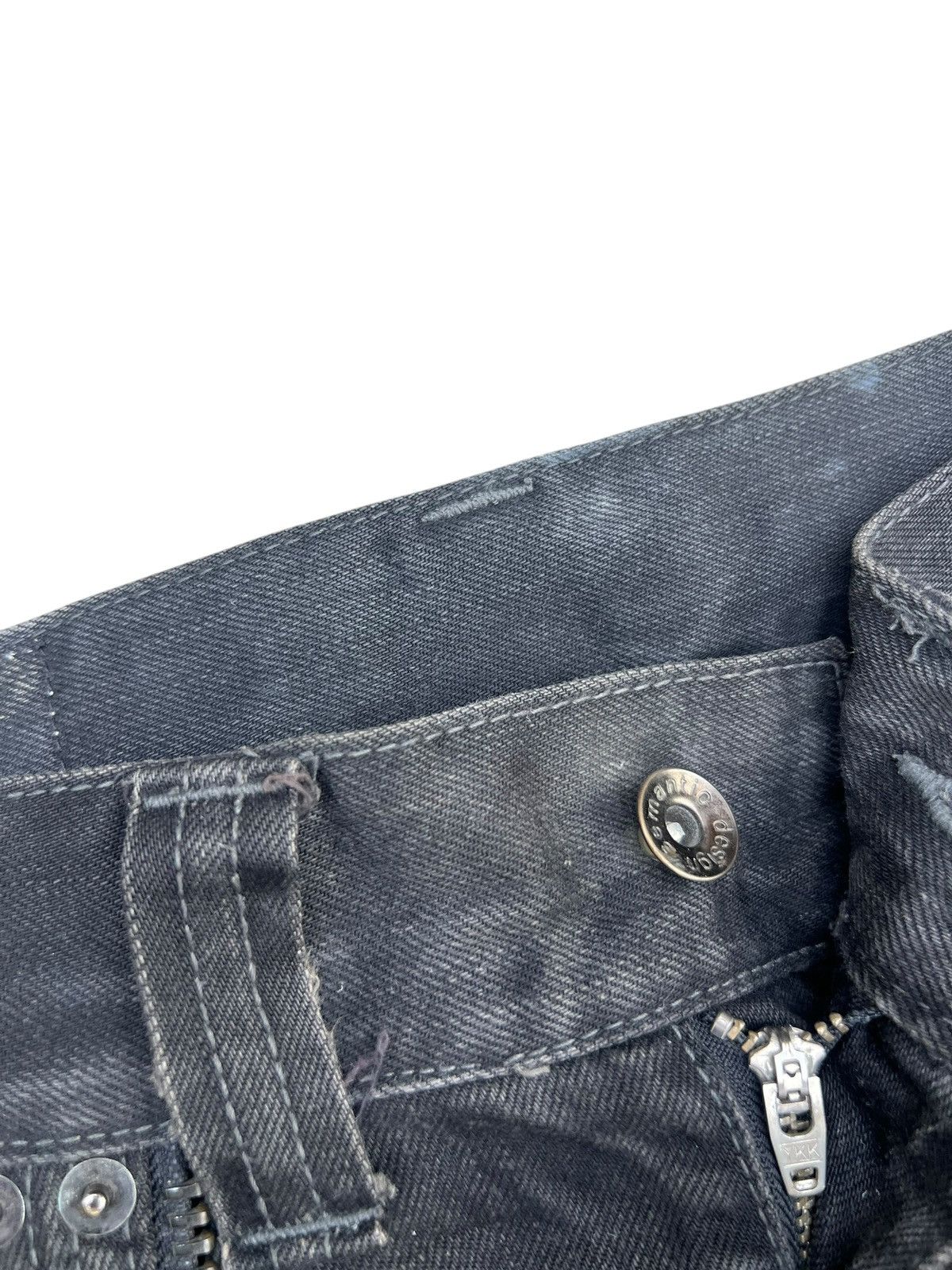 14th Addiction Mud Waxed Clawmark Denim Semantic Design Skulls Jeans Size US 30 / EU 46 - 7 Thumbnail