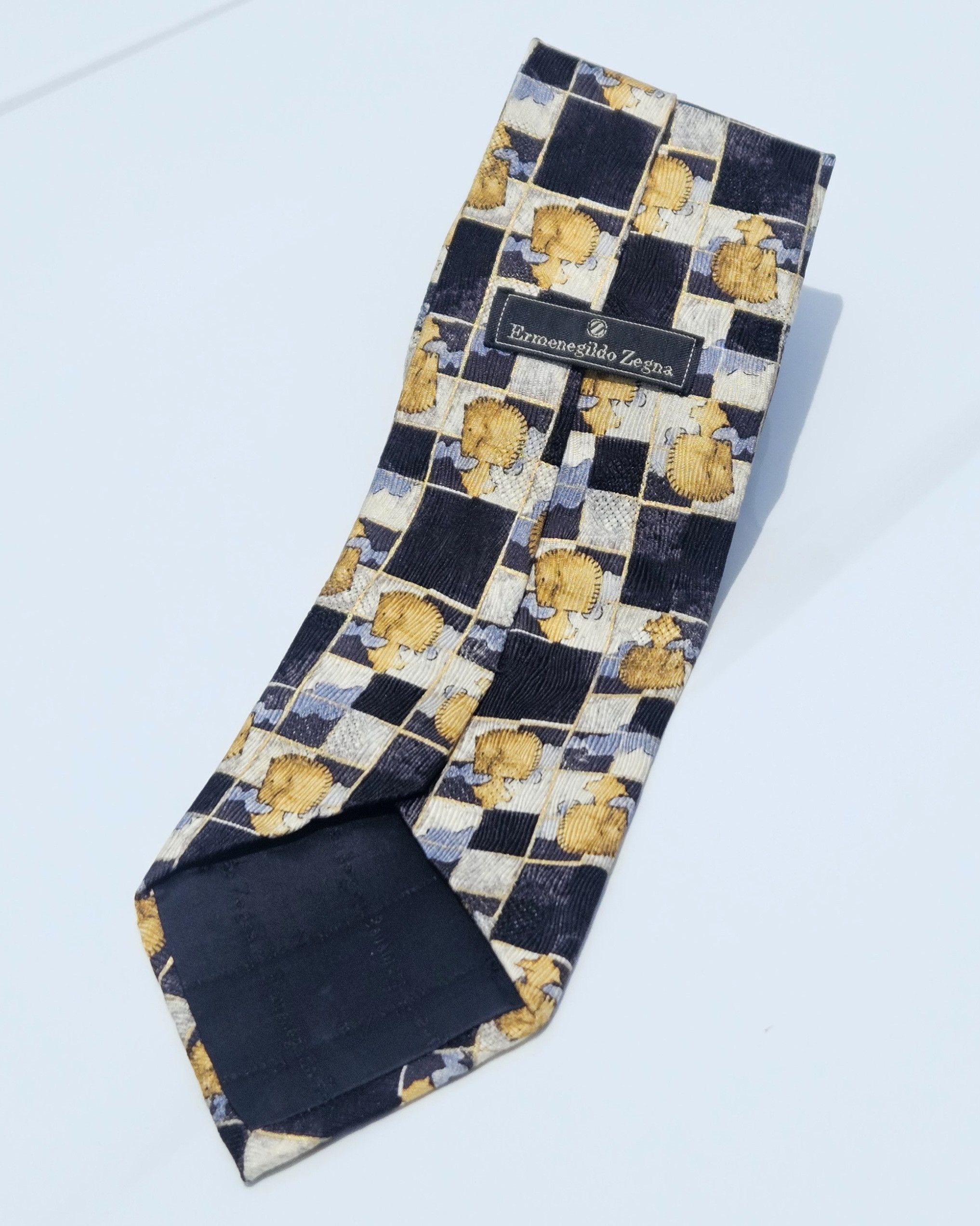 Ermenegildo Zegna Vintage Ermenegildo Zegna Silk Tie Surreal Chess Board Size ONE SIZE - 1 Thumbnail