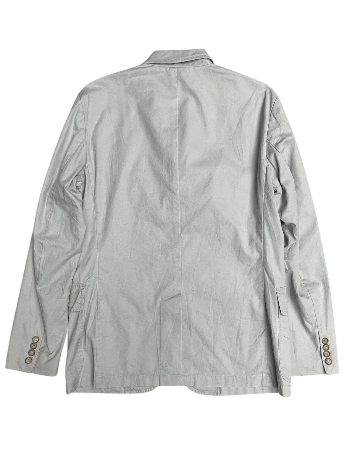 Polo Ralph Lauren POLO Ralph Lauren Light Grey Cotton Blazer Jacket Size US S / EU 44-46 / 1 - 2 Thumbnail