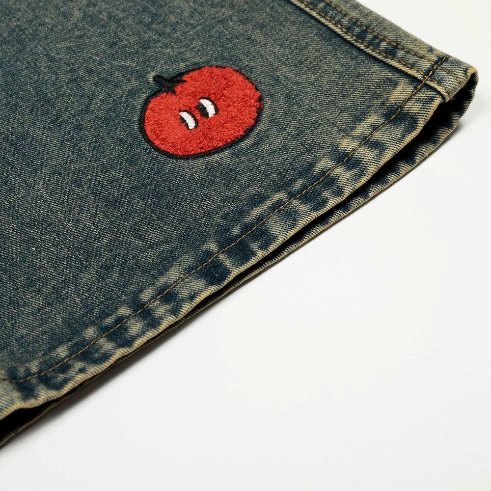 Vintage Men's hip-hop distressed funny cartoon embroidered jeans Size US 32 / EU 48 - 6 Thumbnail