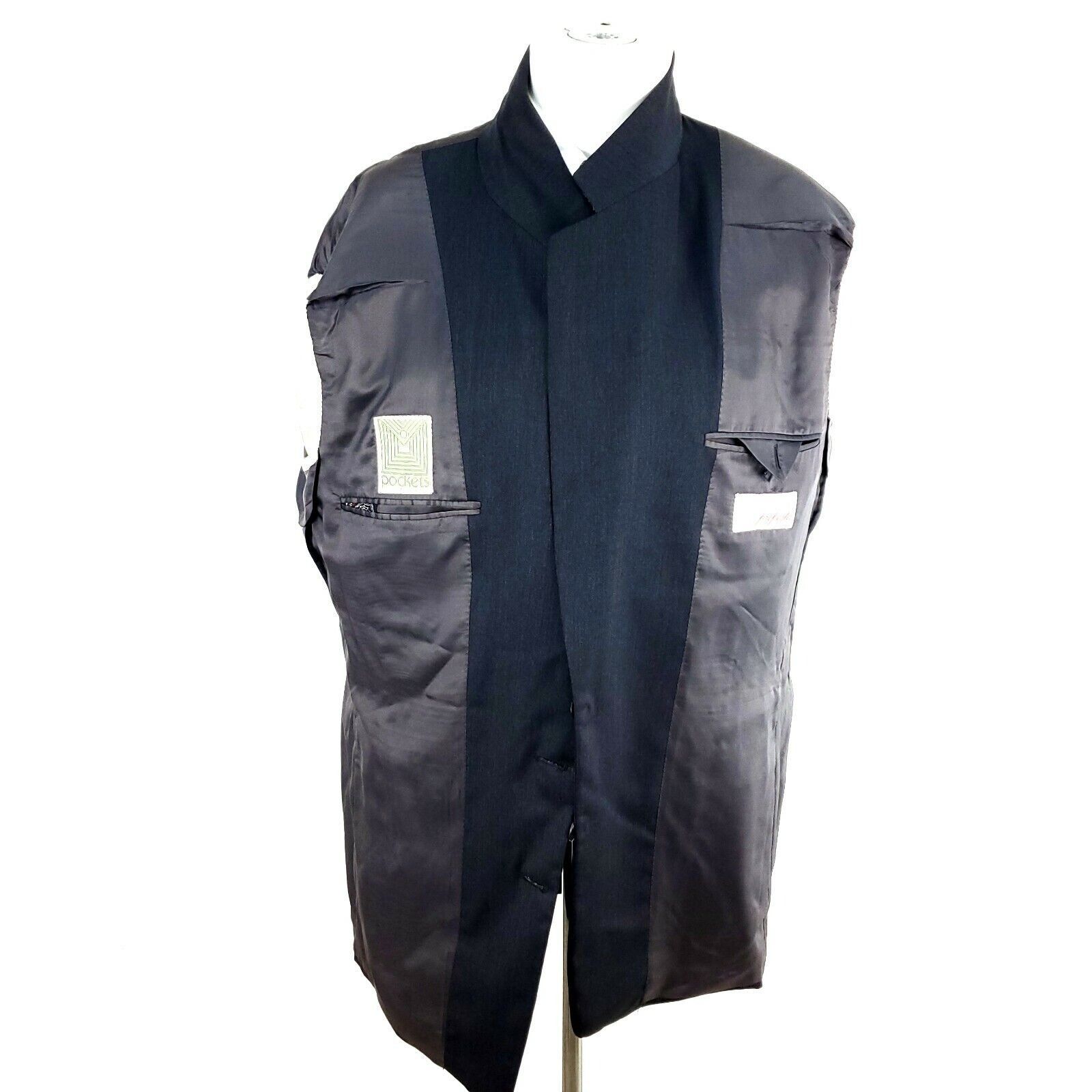 Canali Canali Proposta 44L 2 Button Herringbone Wool Gray Blazer Sp Size 44L - 10 Thumbnail