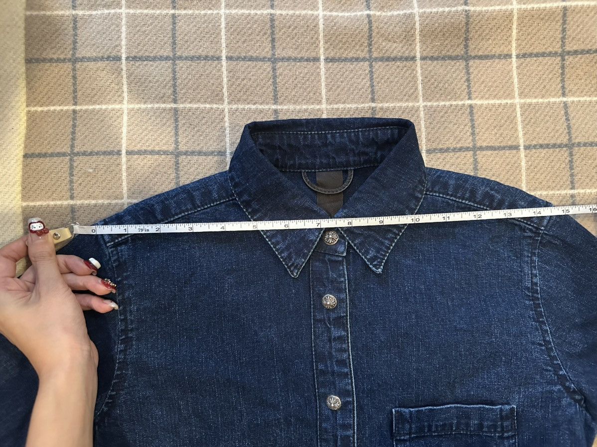 Chrome Hearts Authentic Chrome Hearts Denim Shirt Size S Size S / US 4 / IT 40 - 12 Thumbnail