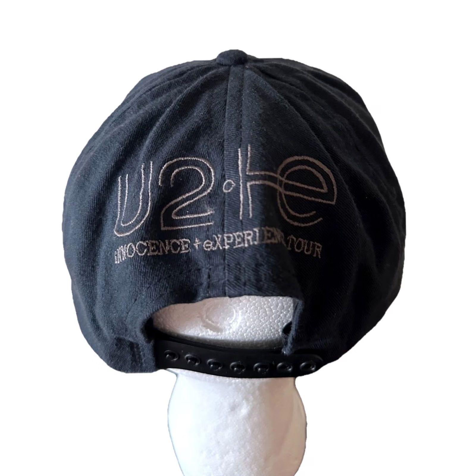 Vintage U2 INNOCENCE EXISTENCE TOUR CAP HAT EMBROIDERED FRONT BLACK OFFICIAL PROMO USA Baseball Cap Men One Size Size ONE SIZE - 4 Thumbnail