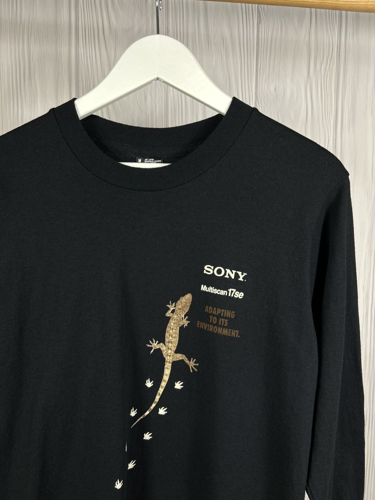 Sony Vintage Sony Multiscan 17se Long Sleeve Gecko T-Shirt Size M Size US M / EU 48-50 / 2 - 6 Thumbnail