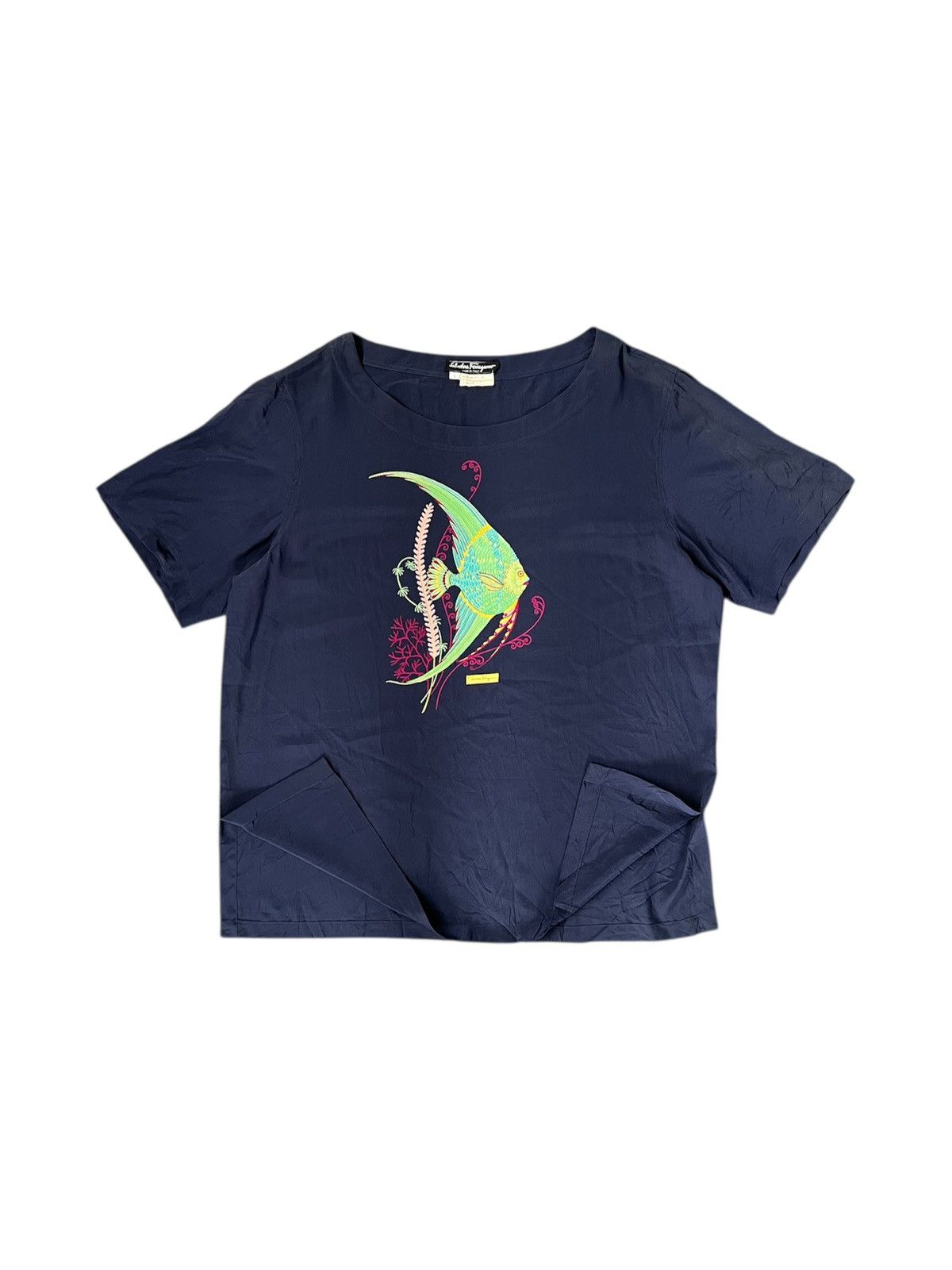 Salvatore Ferragamo Salvatore Ferragamo Silk Shirt Size L / US 10 / IT 46 - 2 Thumbnail