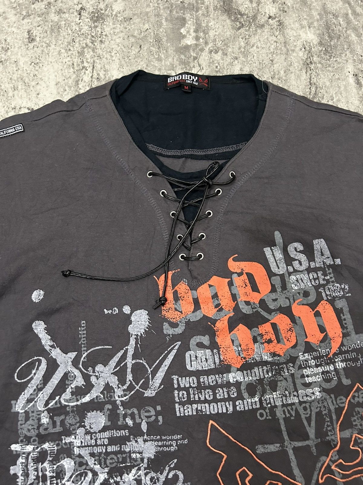 Vintage Vintage Badboy Poem Style Double layered Lance up Size US M / EU 48-50 / 2 - 3 Thumbnail