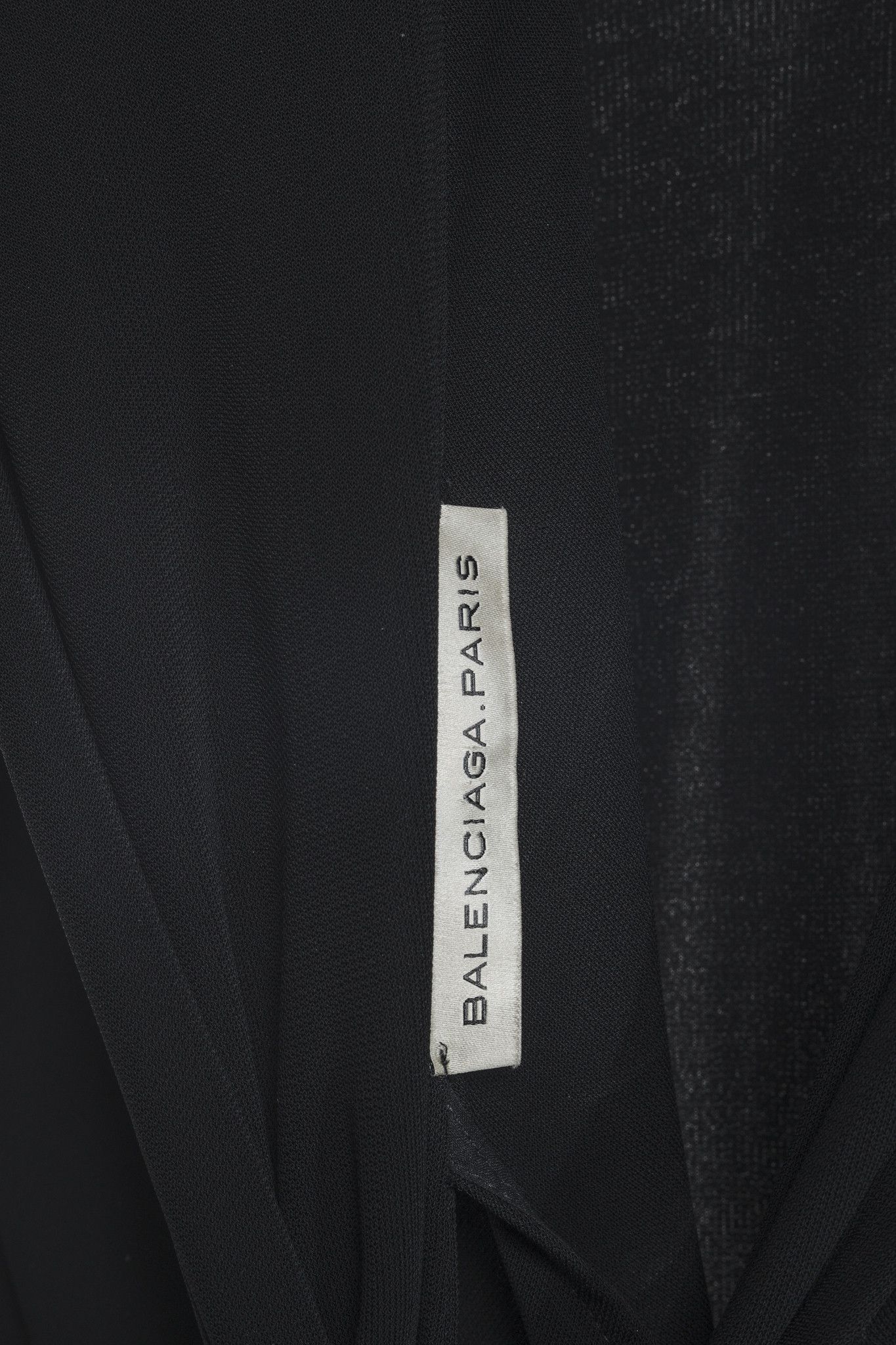 Balenciaga Balenciaga Black Draped Front Tie Top Size S / US 4 / IT 40 - 4 Thumbnail