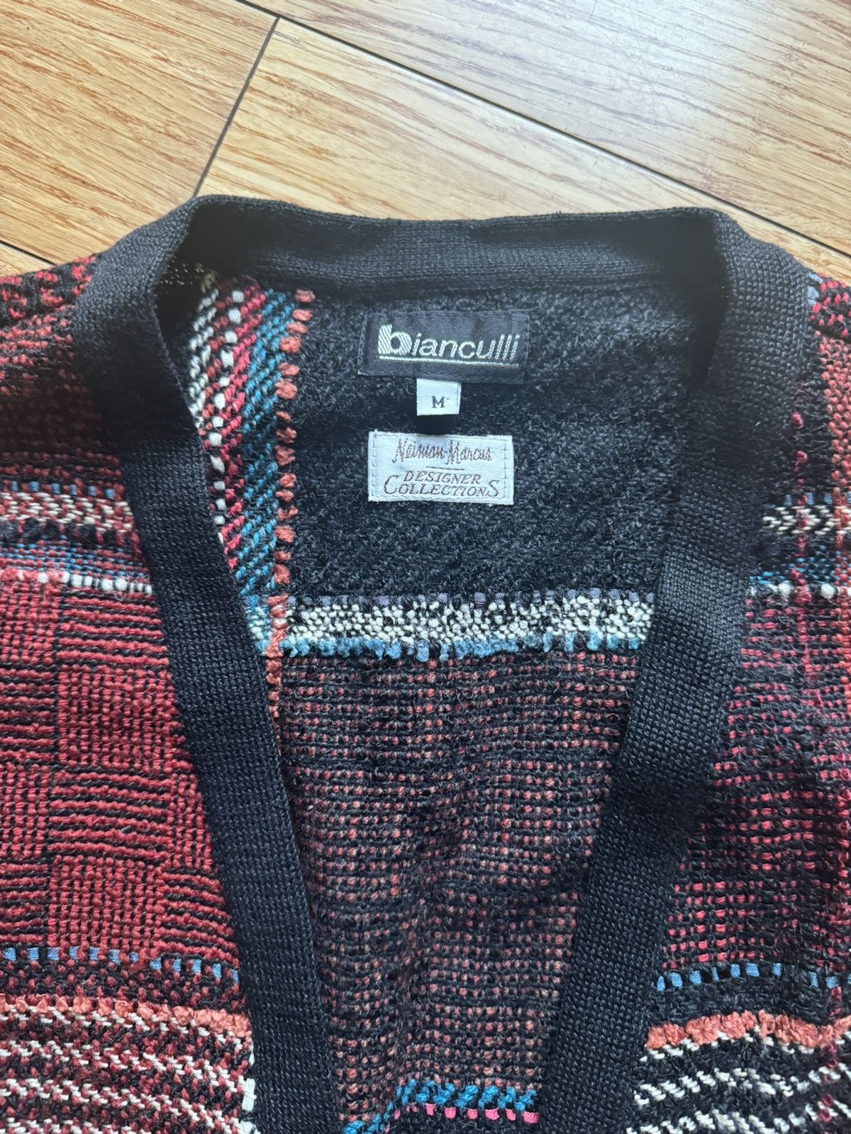 Designer × Neiman Marcus × Vintage Rare Bianculli Wool Knitted Vest Size US M / EU 48-50 / 2 - 4 Thumbnail