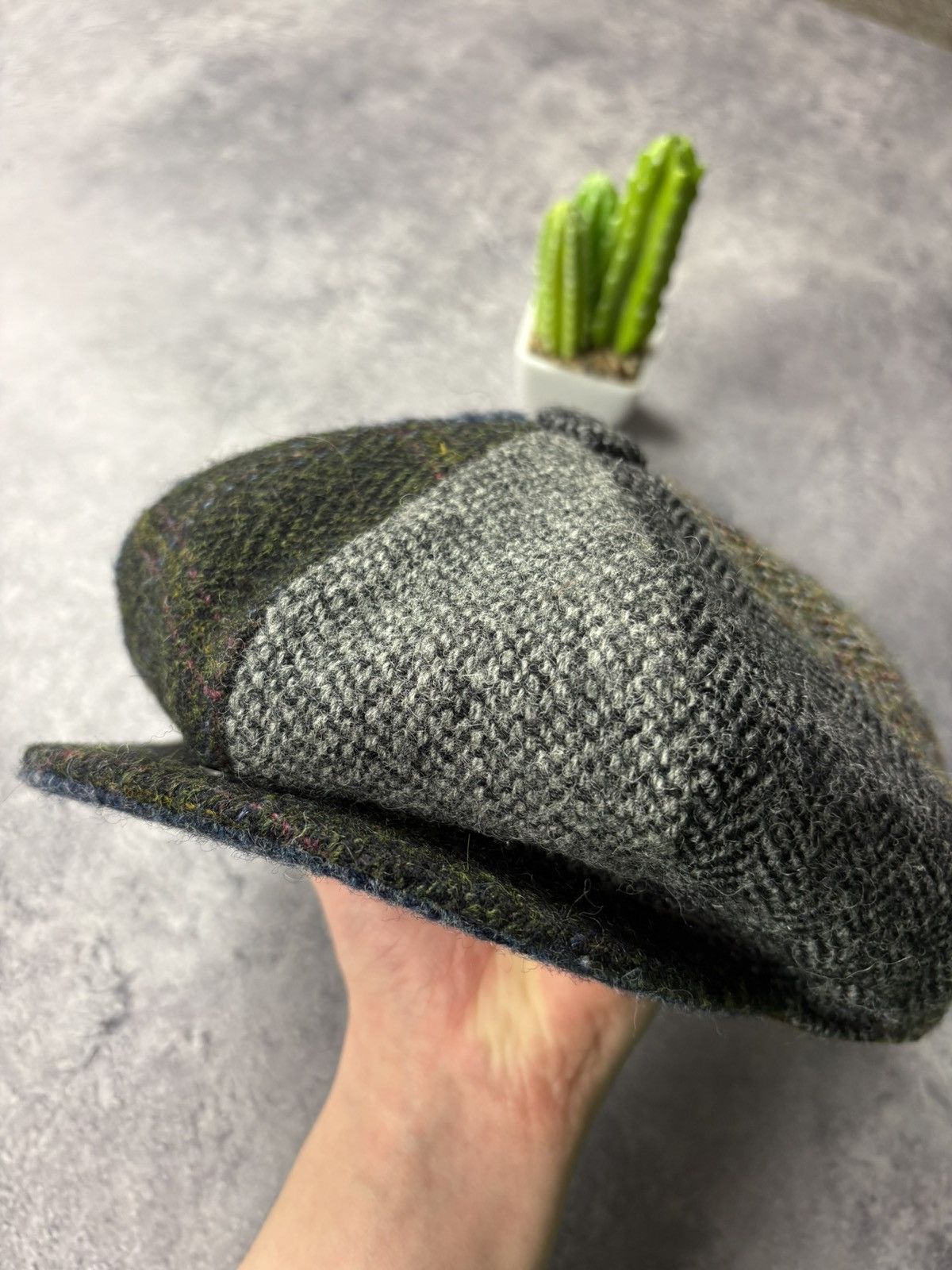 Harris Tweed HARRIS TWEED Vintage Hat Cap United Kingdom Rare Checkered Size ONE SIZE - 3 Thumbnail