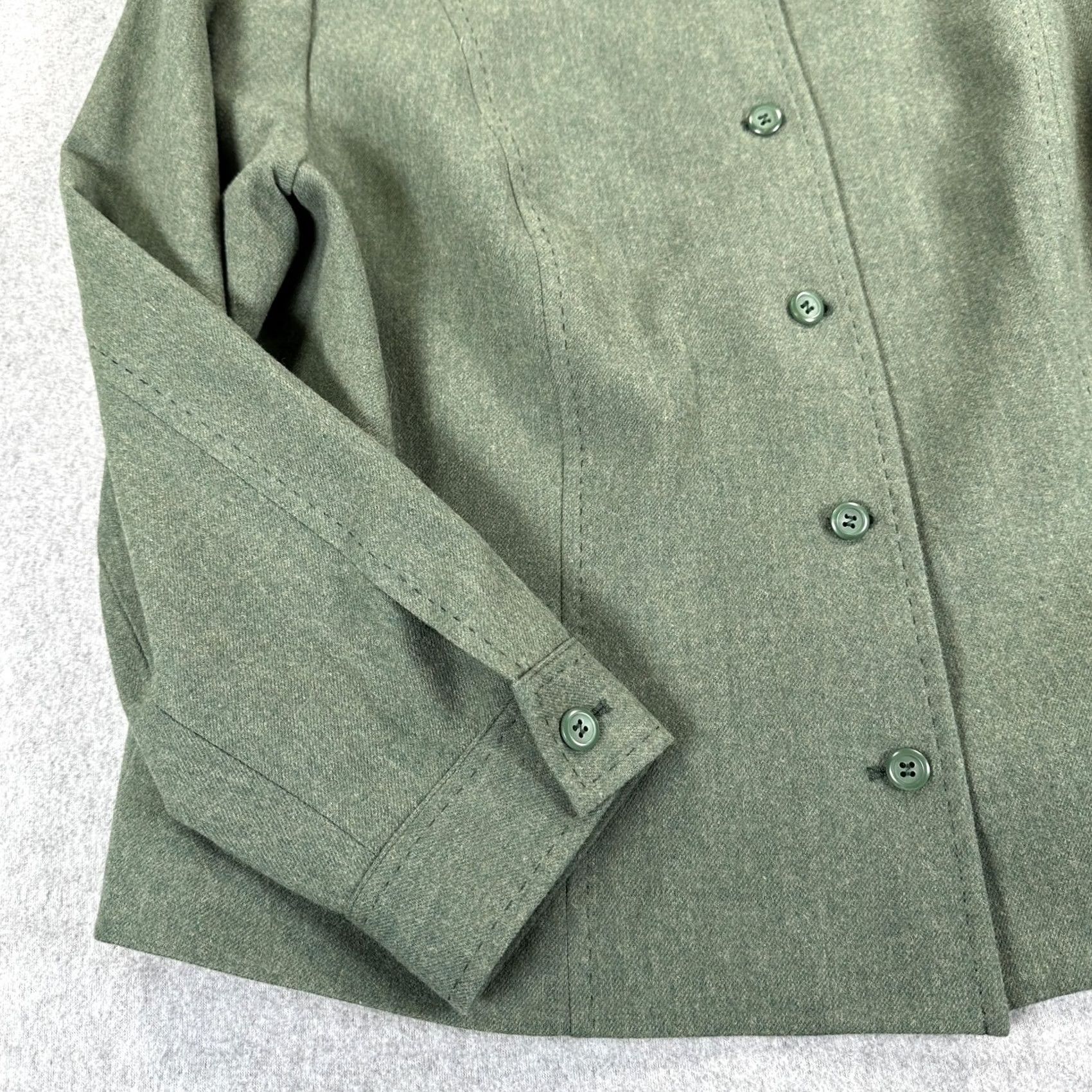 Pendleton Pendleton Blazer Jacket Womens 14W Green Wool Plus Lined Tailored Fit USA Jacket Blazer 14W Womens Green Wool Plus Lined Tailored Fit Pendleton Size XL / US 12-14 / IT 48-50 - 5 Thumbnail