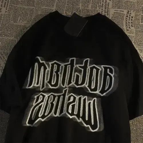 VIBE Retro Dark Angel T-shirt Loose Hip Hop Style for Couples Size US L / EU 52-54 / 3 - 4 Thumbnail