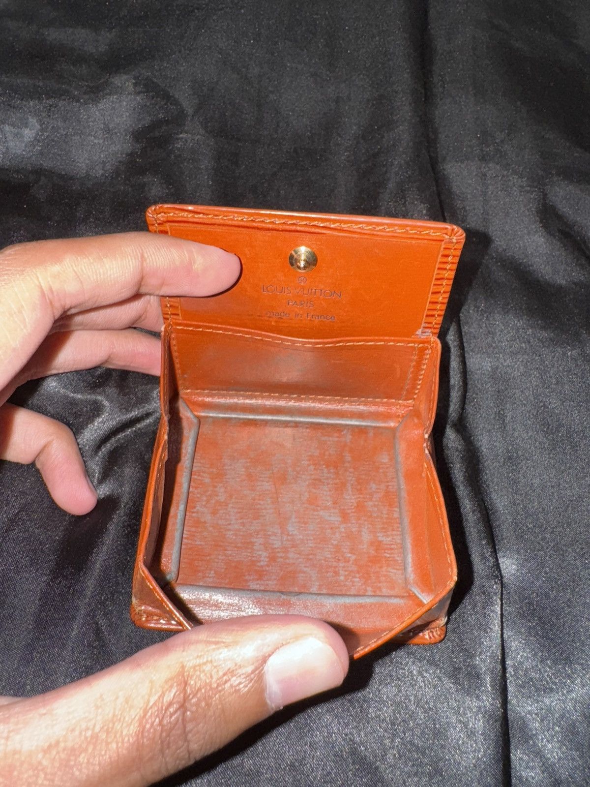 Louis Vuitton × Vintage Louis Vuitton Epi Leather Wallet Small Brown Bifold Wallet Size ONE SIZE - 5 Thumbnail