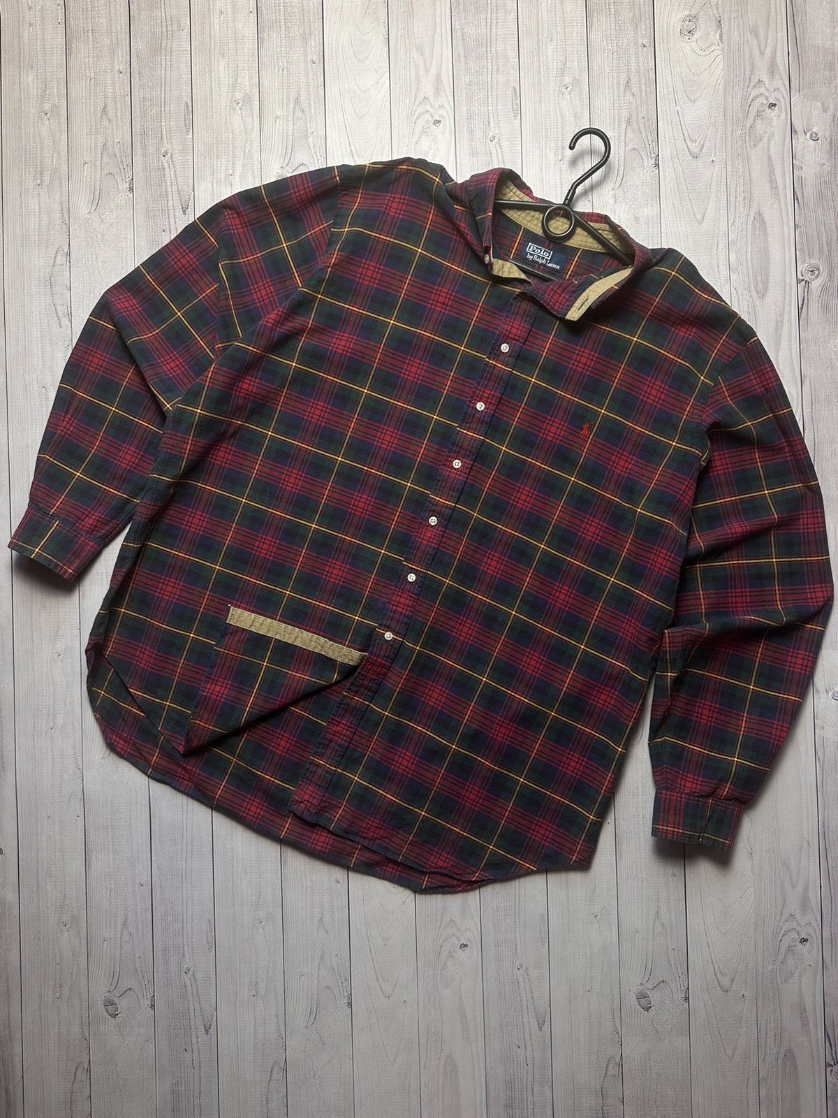 Polo Ralph Lauren × Vintage Vintage Polo Ralph Lauren shirt plaid size XXXL rare Size US XXL / EU 58 / 5 - 1 Thumbnail