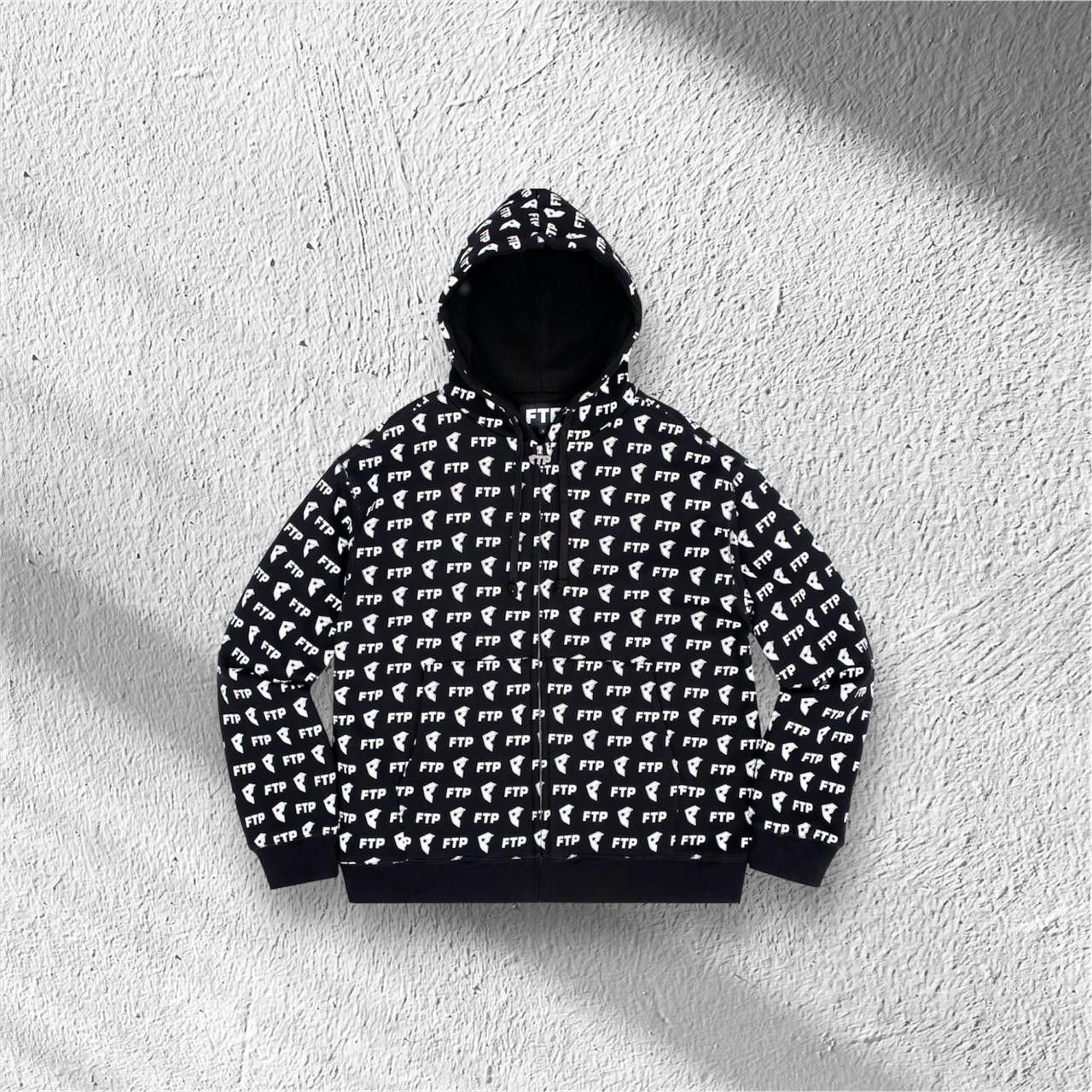 パーカー FUCK THE POPULATION FTP Fuck The Population FTP Allover Logo Reversible Hoodie | Grailed