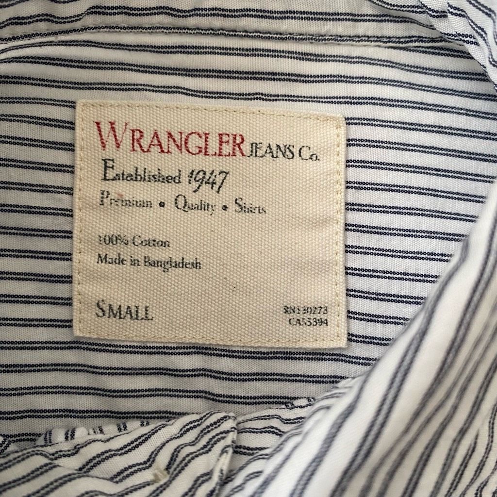 Wrangler Wrangler jeans men S 100% cotton button down longsleeve stri Size US S / EU 44-46 / 1 - 4 Thumbnail