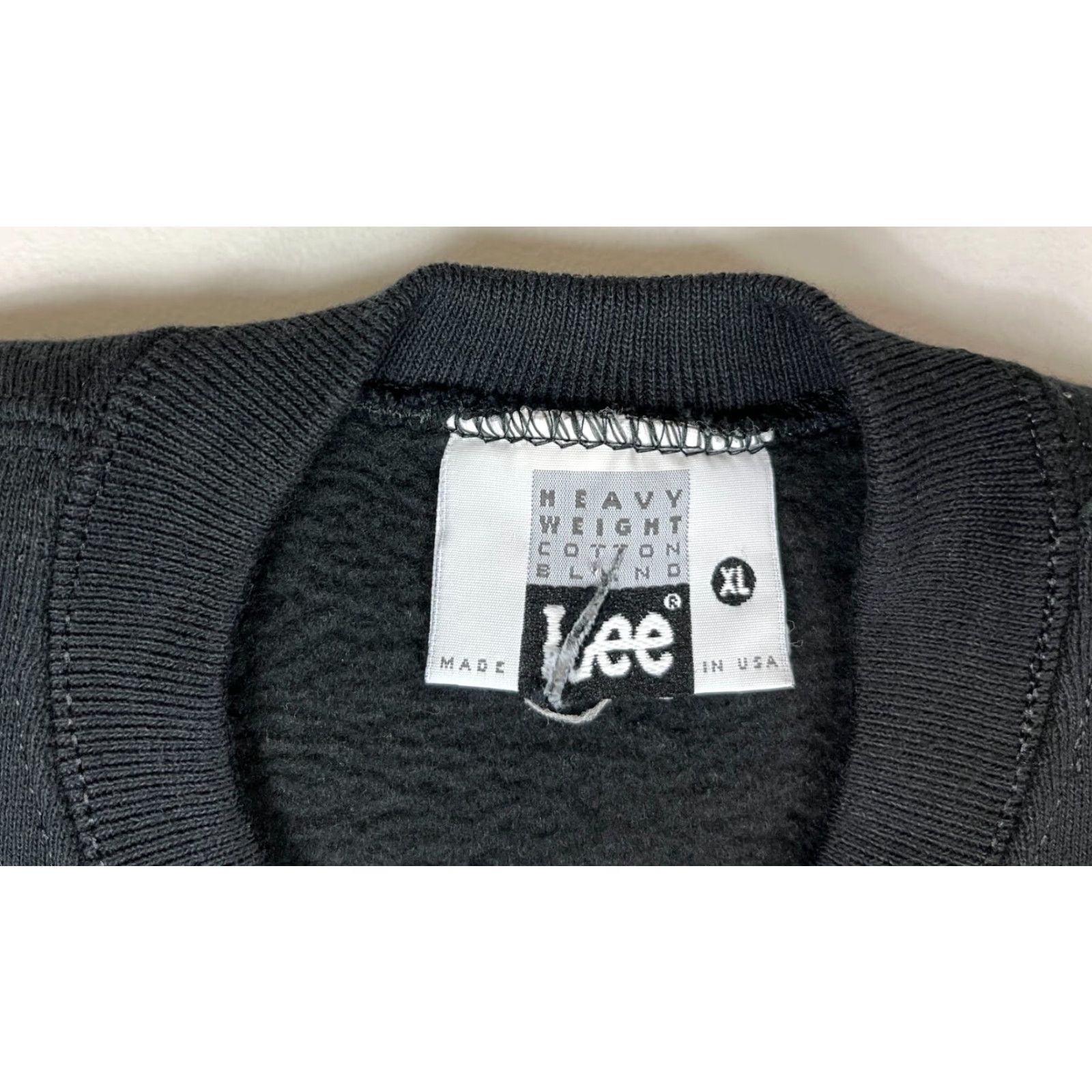 Lee Lee x Champion Men's Vintage Sweatshirt Heavyweight XL Black 90s Crew Neck Cotton Blend Size US XL / EU 56 / 4 - 6 Thumbnail