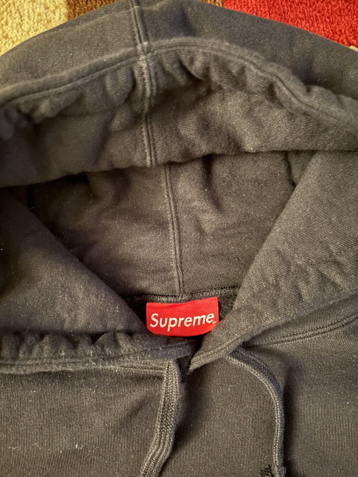 Supreme Supreme Text Stripe Zip Up Hooded Sweatshirt | Large | FW19 Size US L / EU 52-54 / 3 - 2 Thumbnail