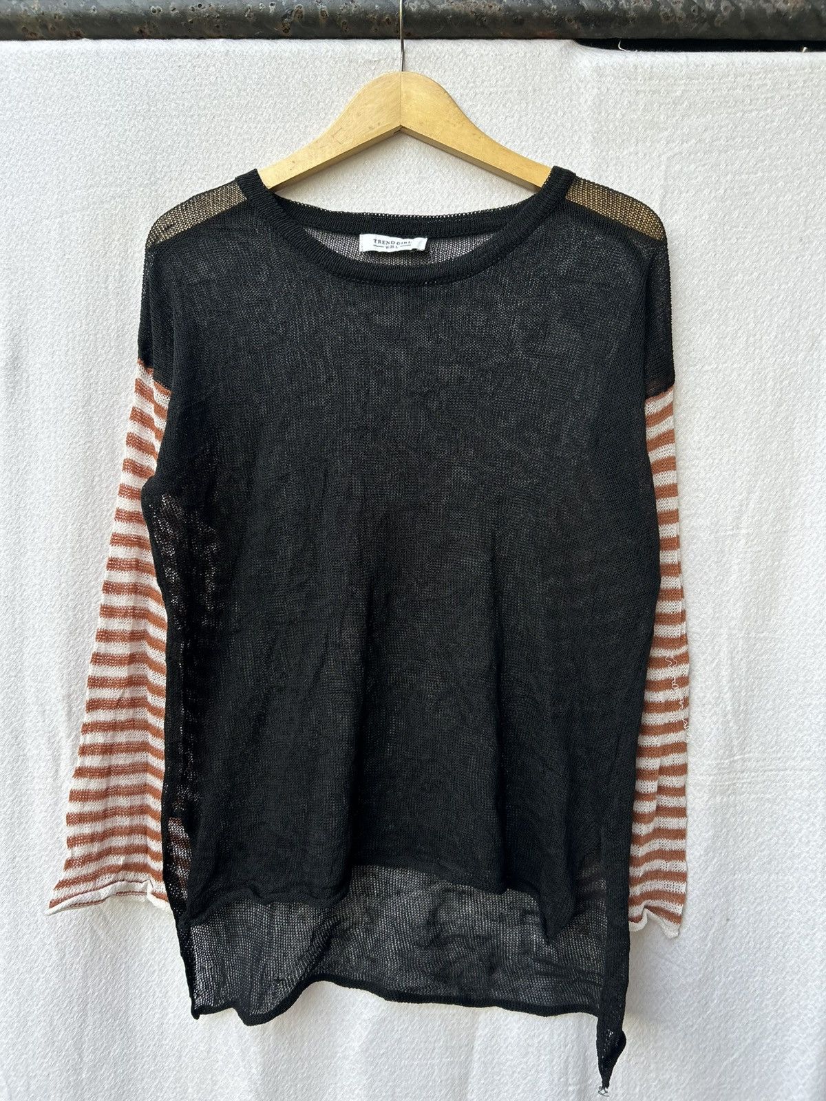 If Six Was Nine × Japanese Brand × Le Grande Bleu (L.G.B.) Trend Girl Japanese Open Fishnet Mesh Knitted Gothic Style Size US L / EU 52-54 / 3 - 1 Thumbnail