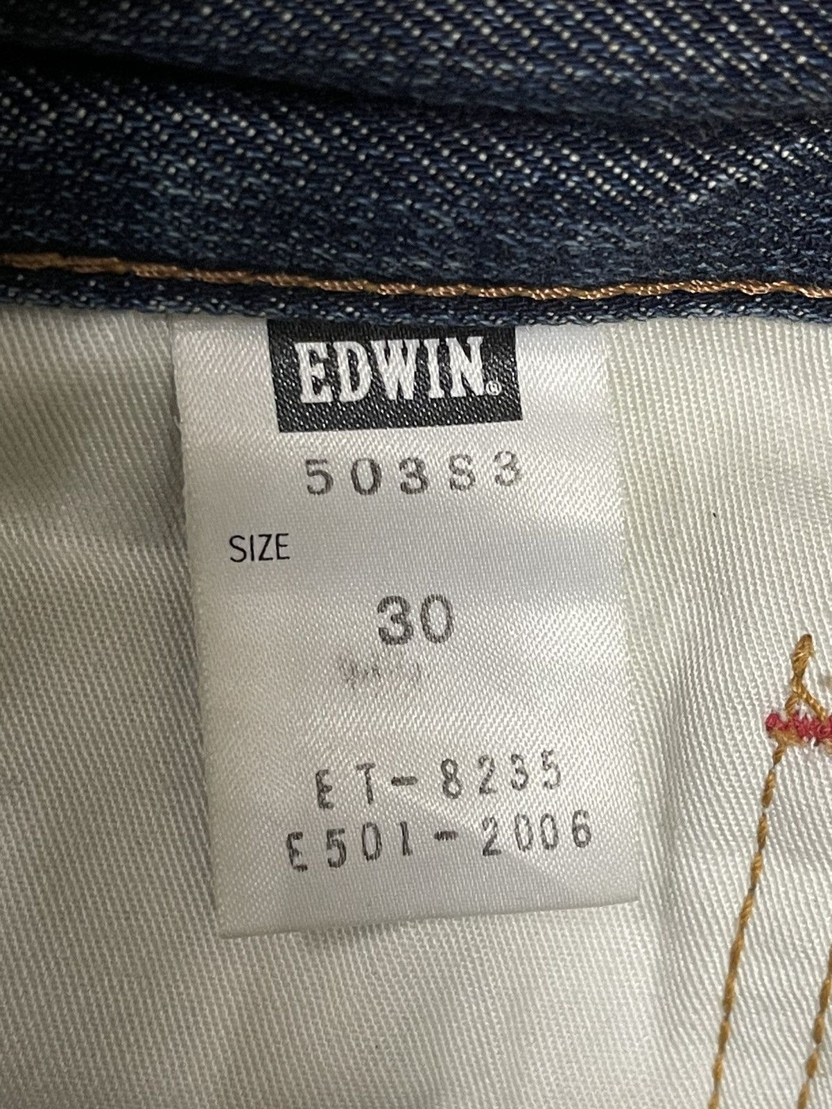 Edwin Vintage Edwin Mud Wash Distress Loose Style Jeans Size US 31 - 10 Thumbnail