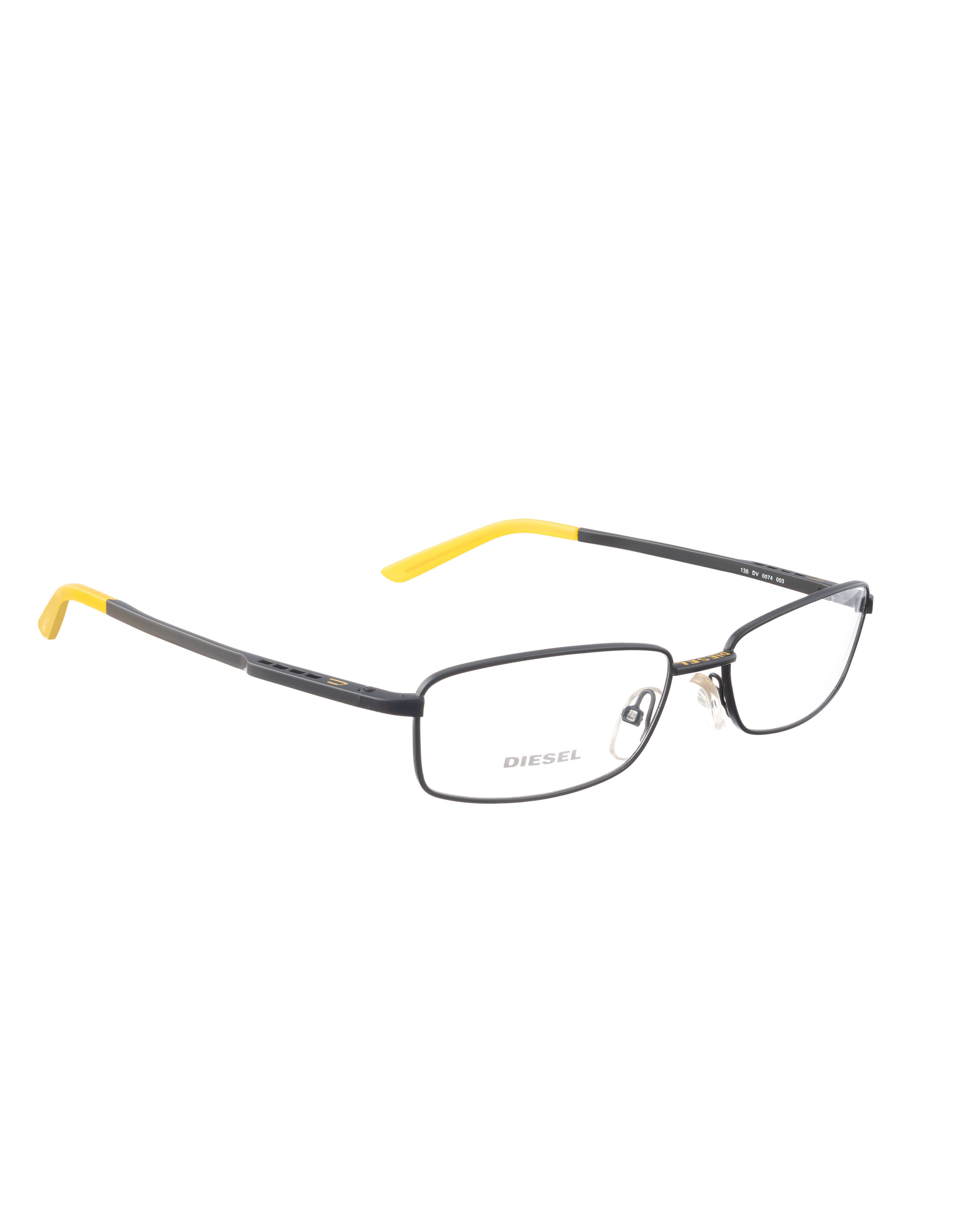 Diesel Diesel 00s Black and Yellow Classic Glasses Size ONE SIZE - 1 Thumbnail