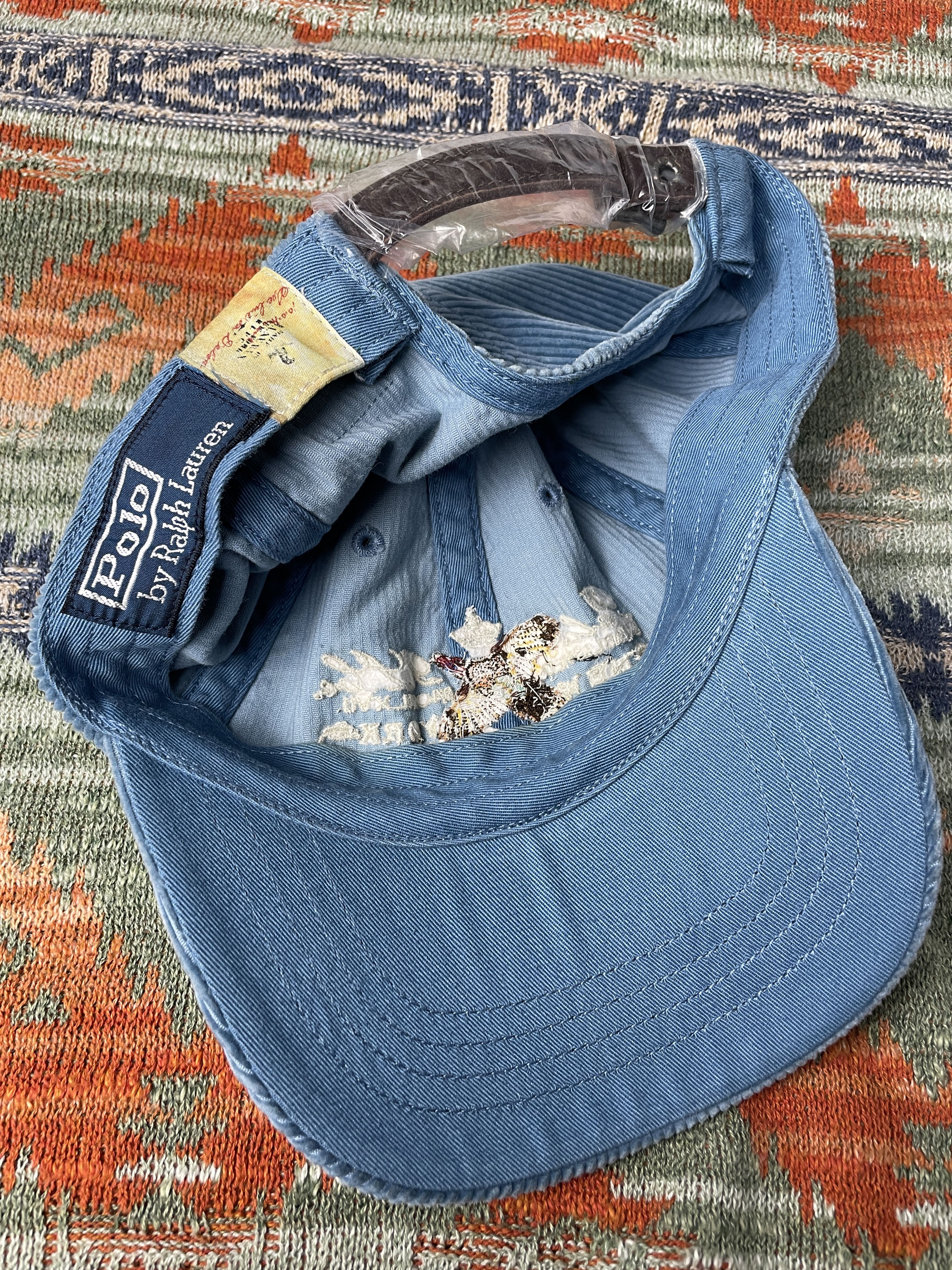 Polo Ralph Lauren Polo Ralph Lauren Corduroy Leather Rare Baseball Hat Cap Size ONE SIZE - 7 Thumbnail