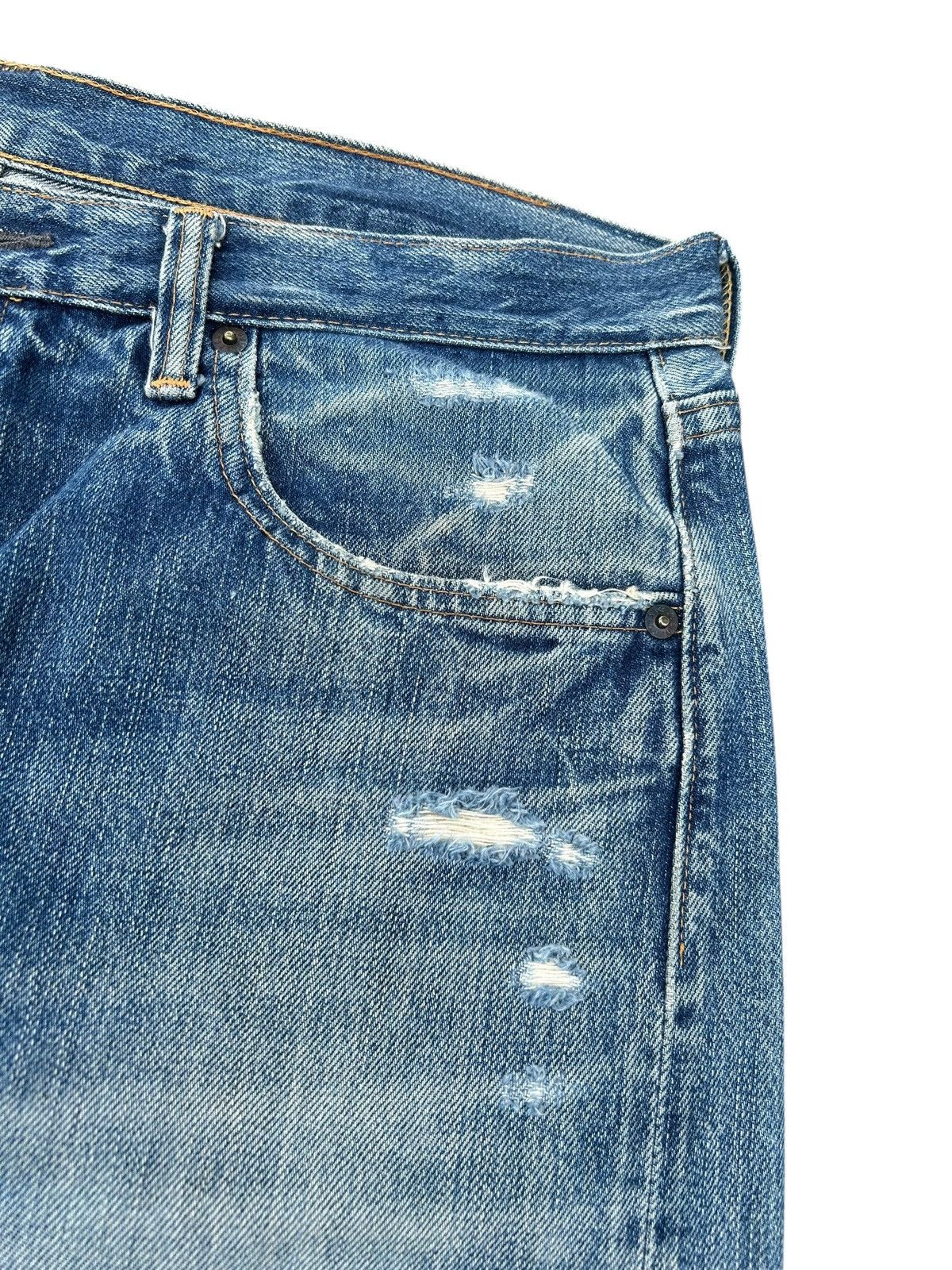 Kapital Vintage SpellBound Selvedge Distressed Denim Jeans Size US 34 / EU 50 - 11 Thumbnail