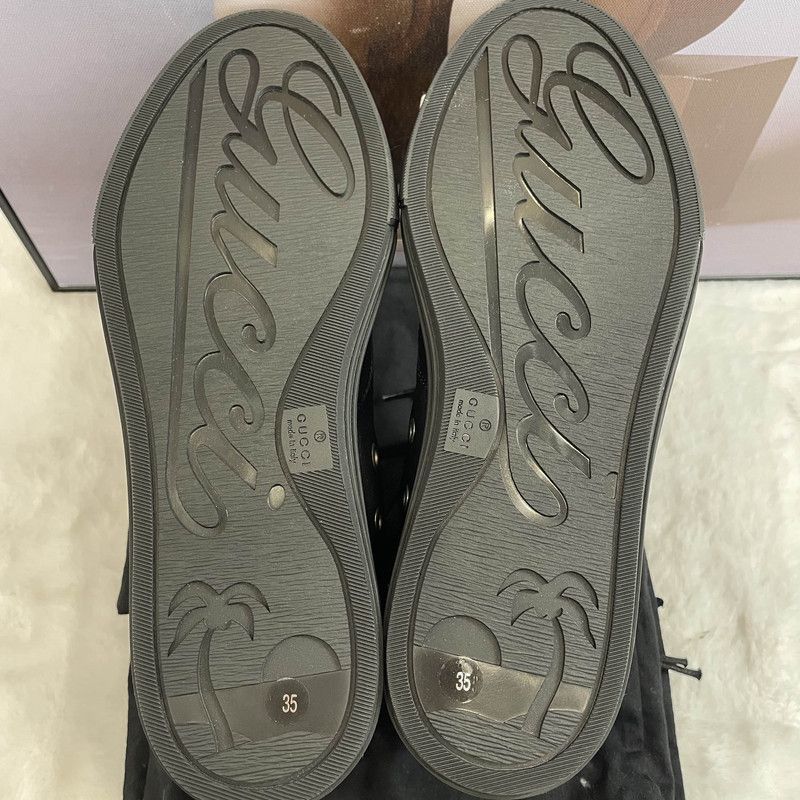 Gucci Gucci Minimalist Black Casual Sneakers - Size US 5.5 / EU 38 - 5 Thumbnail