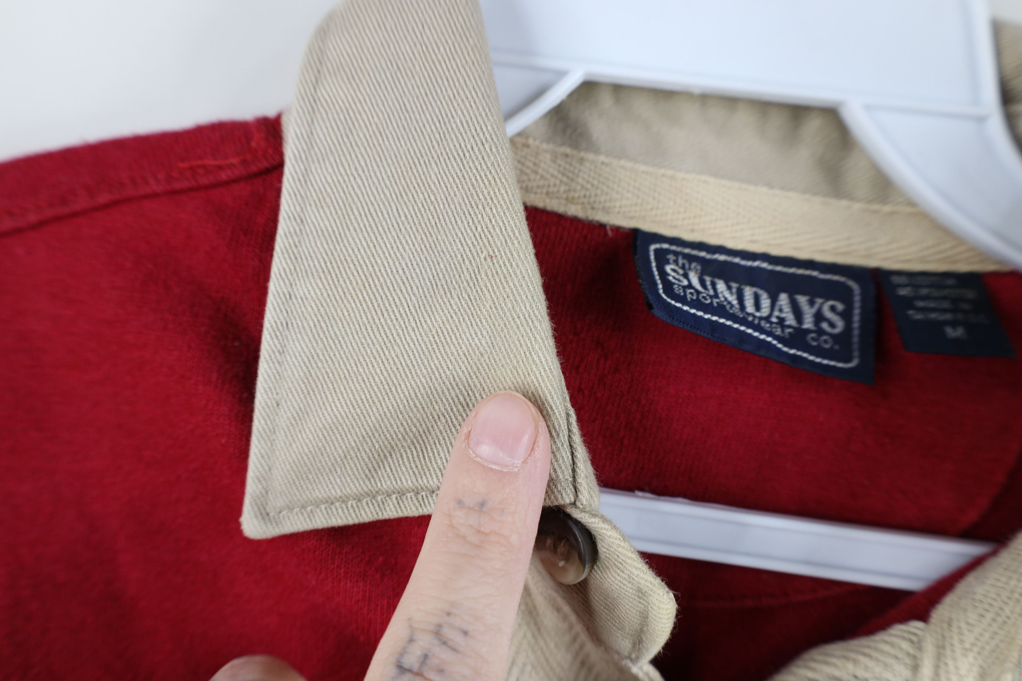 Vintage Vintage 70s Streetwear Heavyweight Block Pullover Rugby Polo Size US M / EU 48-50 / 2 - 10 Thumbnail