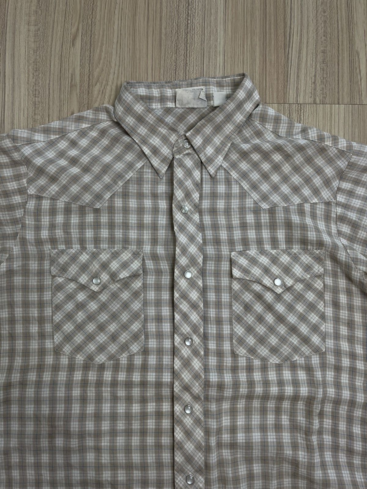 Vintage Vintage Lee Plaid Pearl Snap Western Shirt Size US S / EU 44-46 / 1 - 3 Thumbnail
