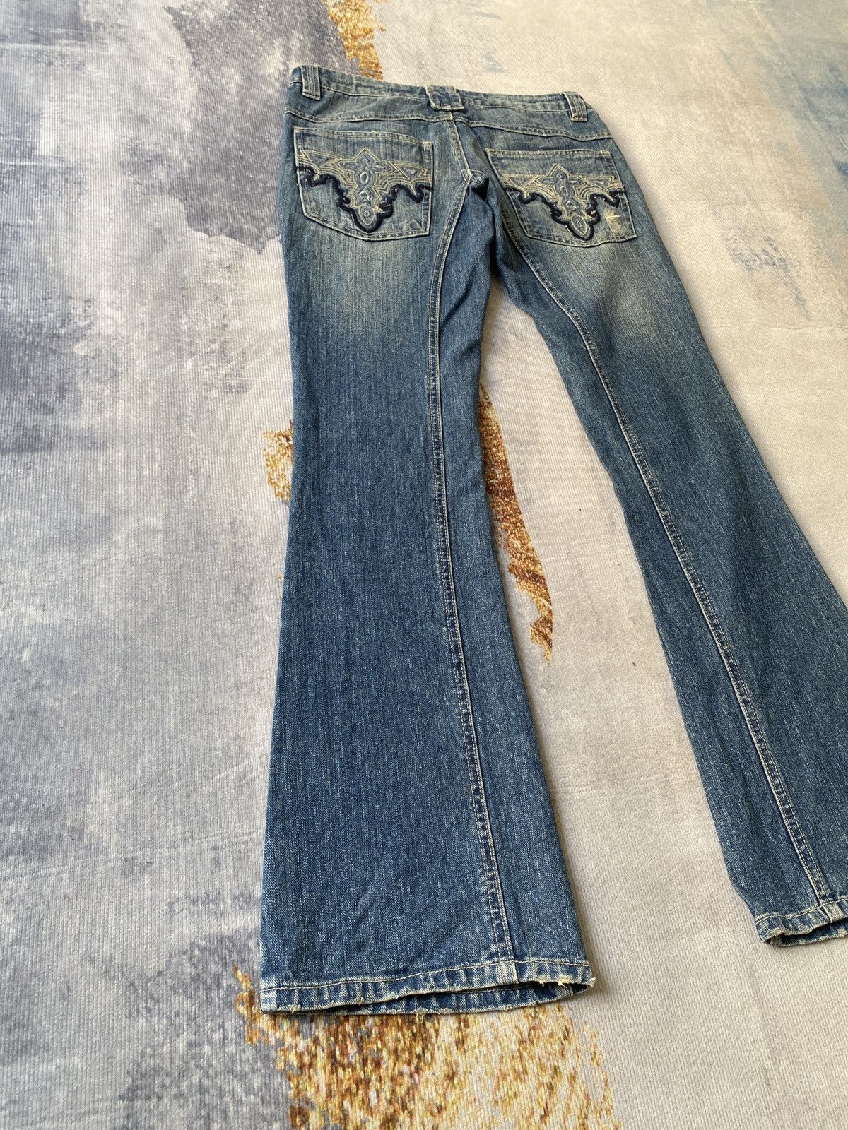 Japanese Brand × Tornado Mart 1990’s Miss Artemis Tribal Design Flare Denim Size US 29 - 8 Thumbnail