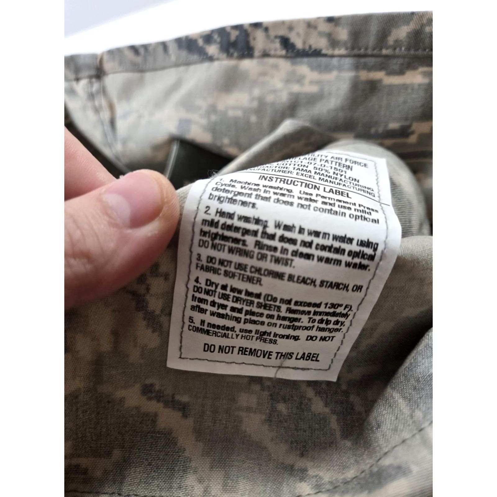 Vintage US Air Force ABU Camouflage Jacket Mens 42L Digital Tiger Stripe Coat Uniform Size US XS / EU 42 / 0 - 7 Thumbnail