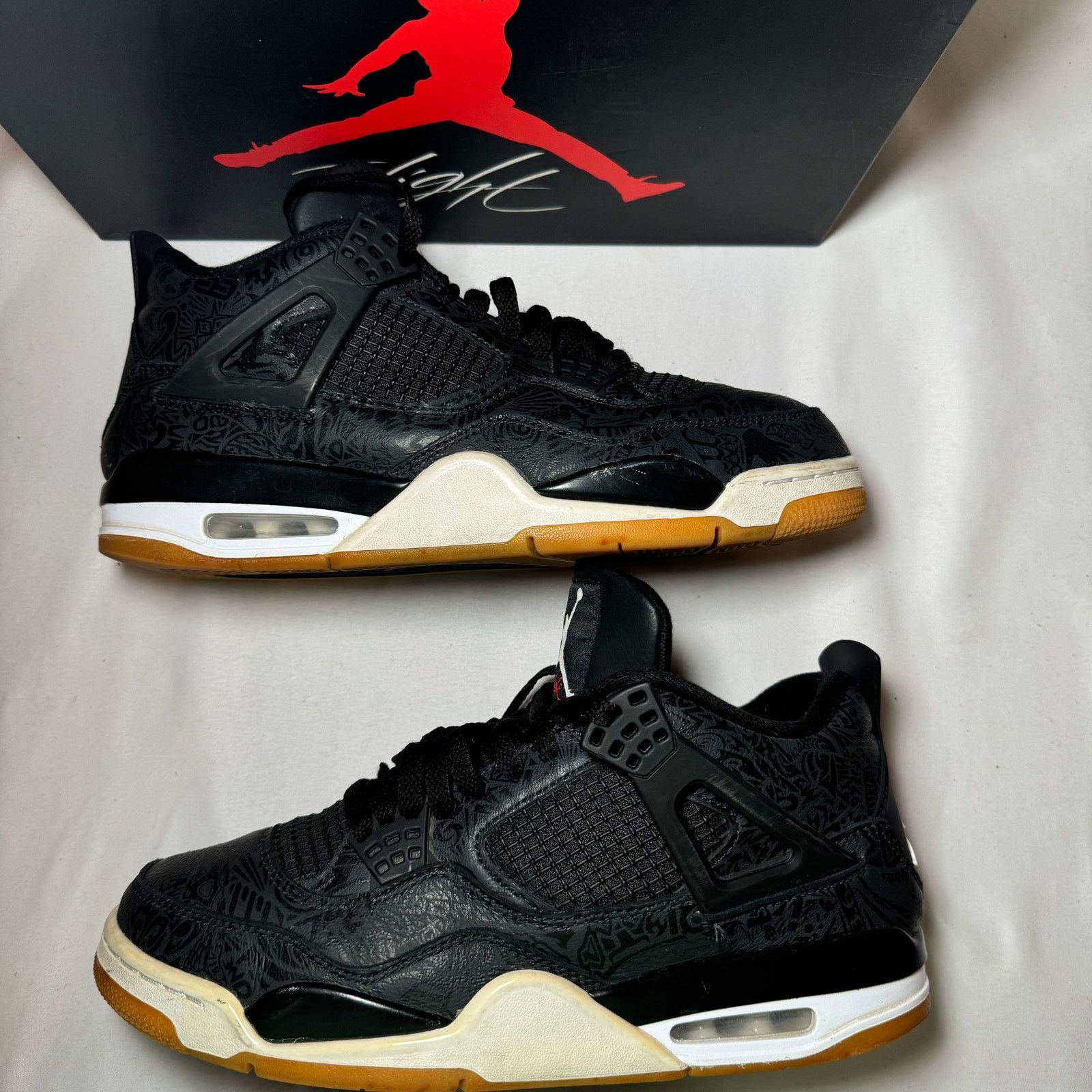 Jordan Brand × Nike Size 10 - Nike Air Jordan 4 Retro Laser Men's Shoes Size US 10 / EU 43 - 2 Thumbnail