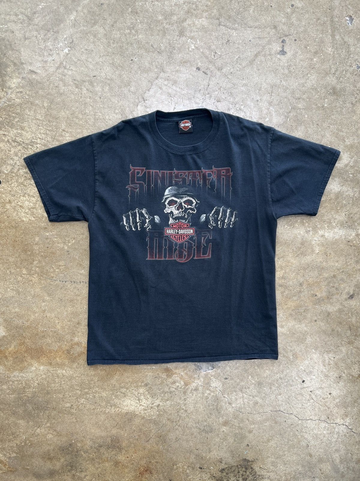 Harley Davidson Vintage Harley Davidson Skull Wings England Motorcycle Large Size US L / EU 52-54 / 3 - 6 Thumbnail