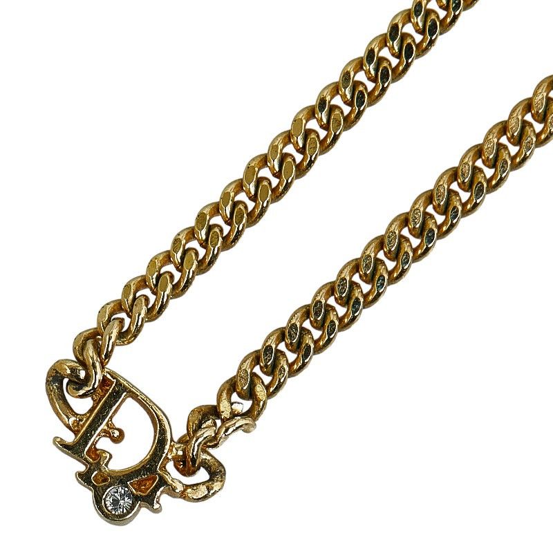 image of Dior Cd Chain Collar Necklace in Gold, Women's