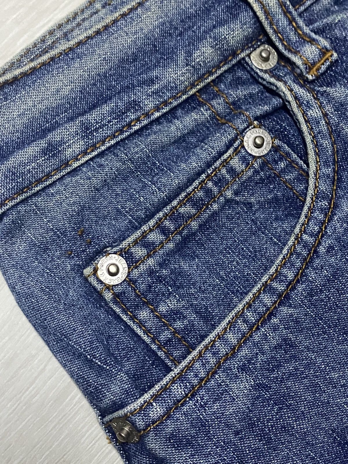 Japanese Brand Vintage Back & Forth Faded Wash Grunge Loose Jeans Size US 28 / EU 44 - 7 Thumbnail