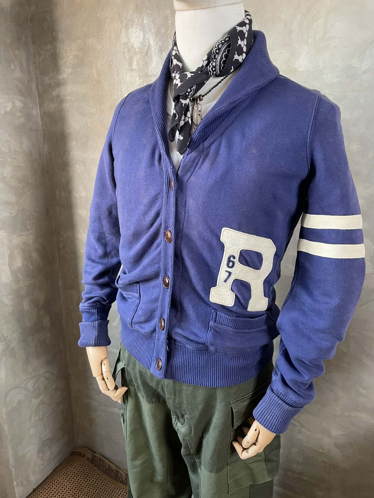 Polo Ralph Lauren Vintage Polo Jeans Company Shawl Cardigan RL 67 Big Logo Size US S / EU 44-46 / 1 - 2 Thumbnail