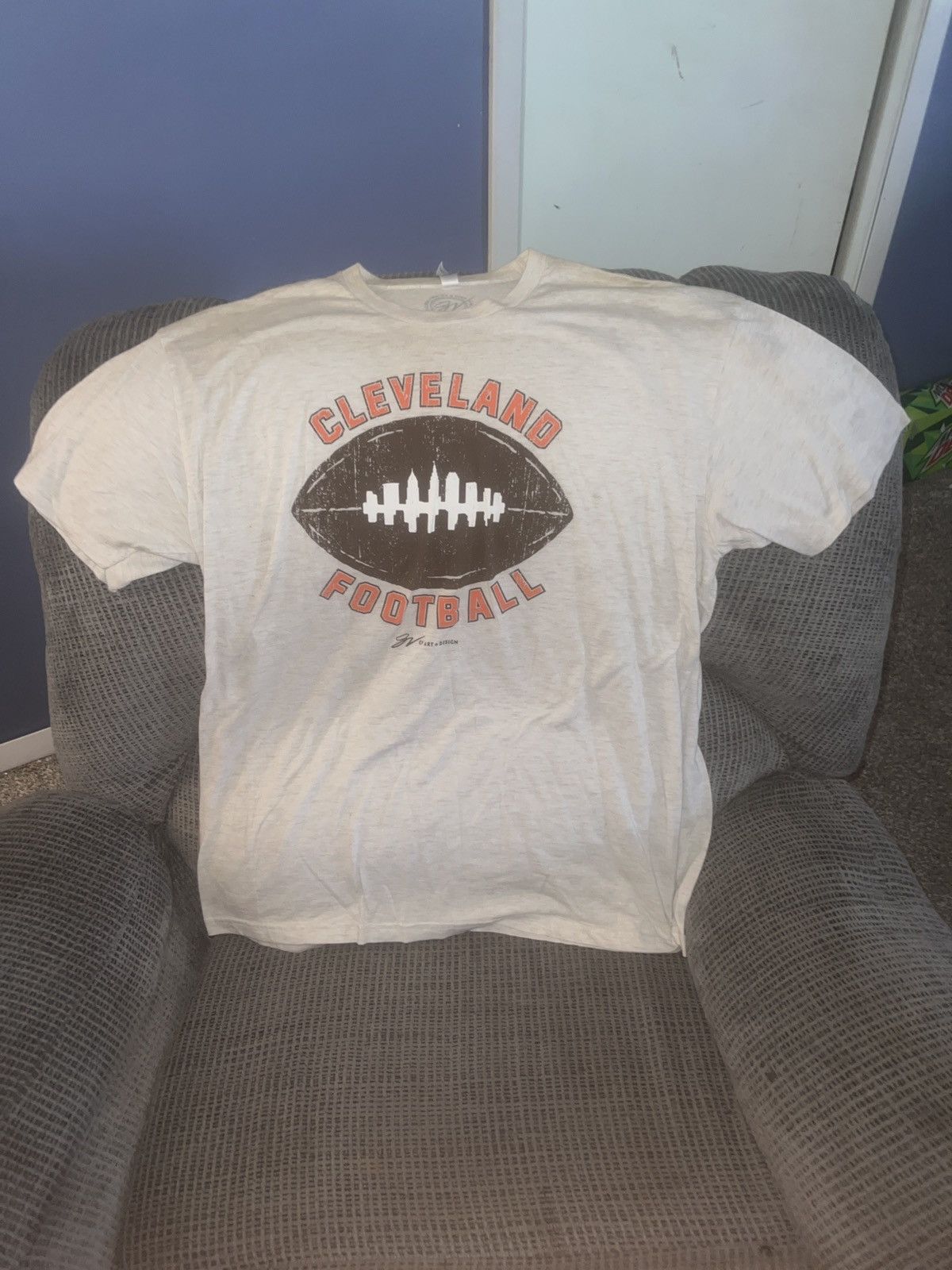American Apparel American Apparel GV Art + Design Cleveland Football Tee Size US XXL / EU 58 / 5 - 1 Thumbnail
