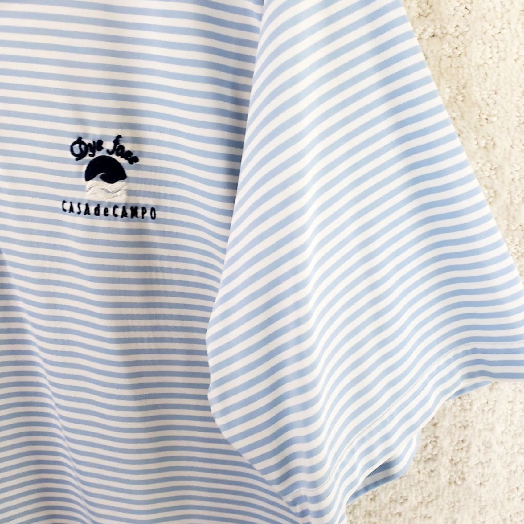 Vintage Donald Ross Polo Shirt Striped Blue White M Men Short Sleeve Golf Casual Shirt Polo Size US M / EU 48-50 / 2 - 6 Thumbnail