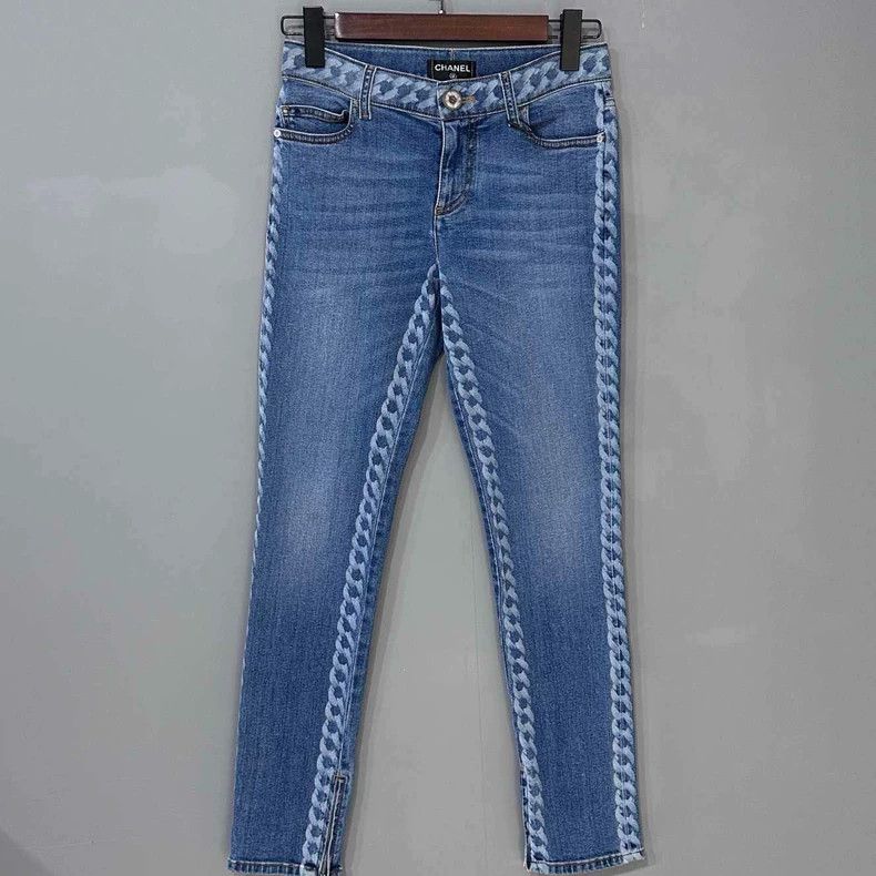 Chanel Chanel Blue straight jeans Size 24" / US 00 / IT 34 - 1 Thumbnail