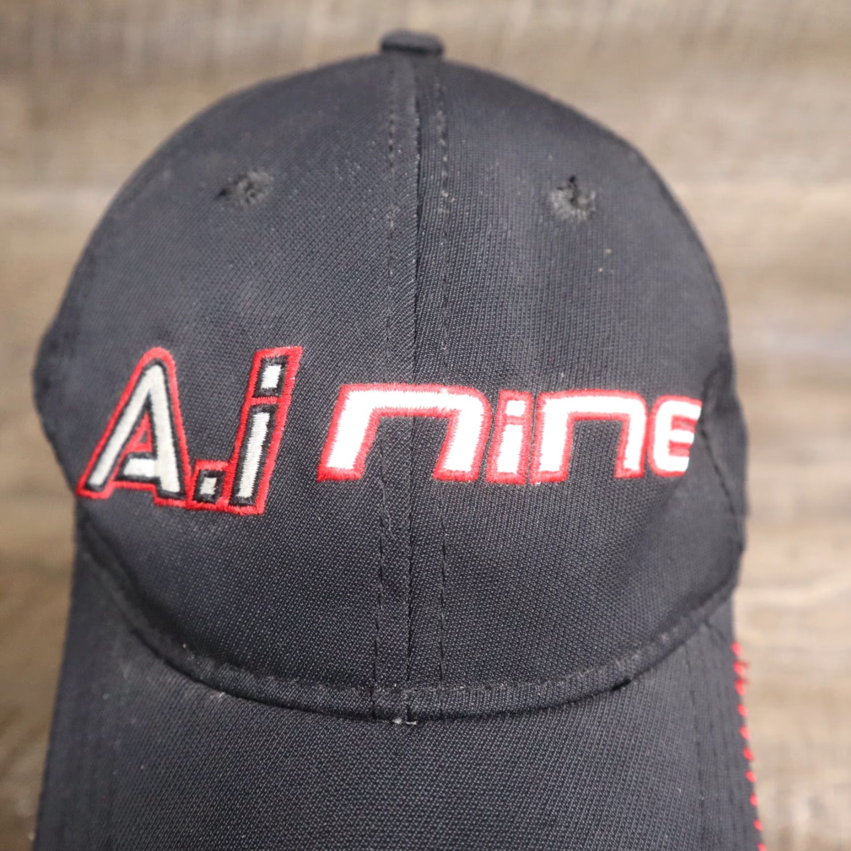 Vintage Unbranded Hat A.I Nine Black Adjustable Hat Cap Baseball Embordered Mens Camouflage Hunting Casual Cotton Cap Size ONE SIZE - 2 Thumbnail