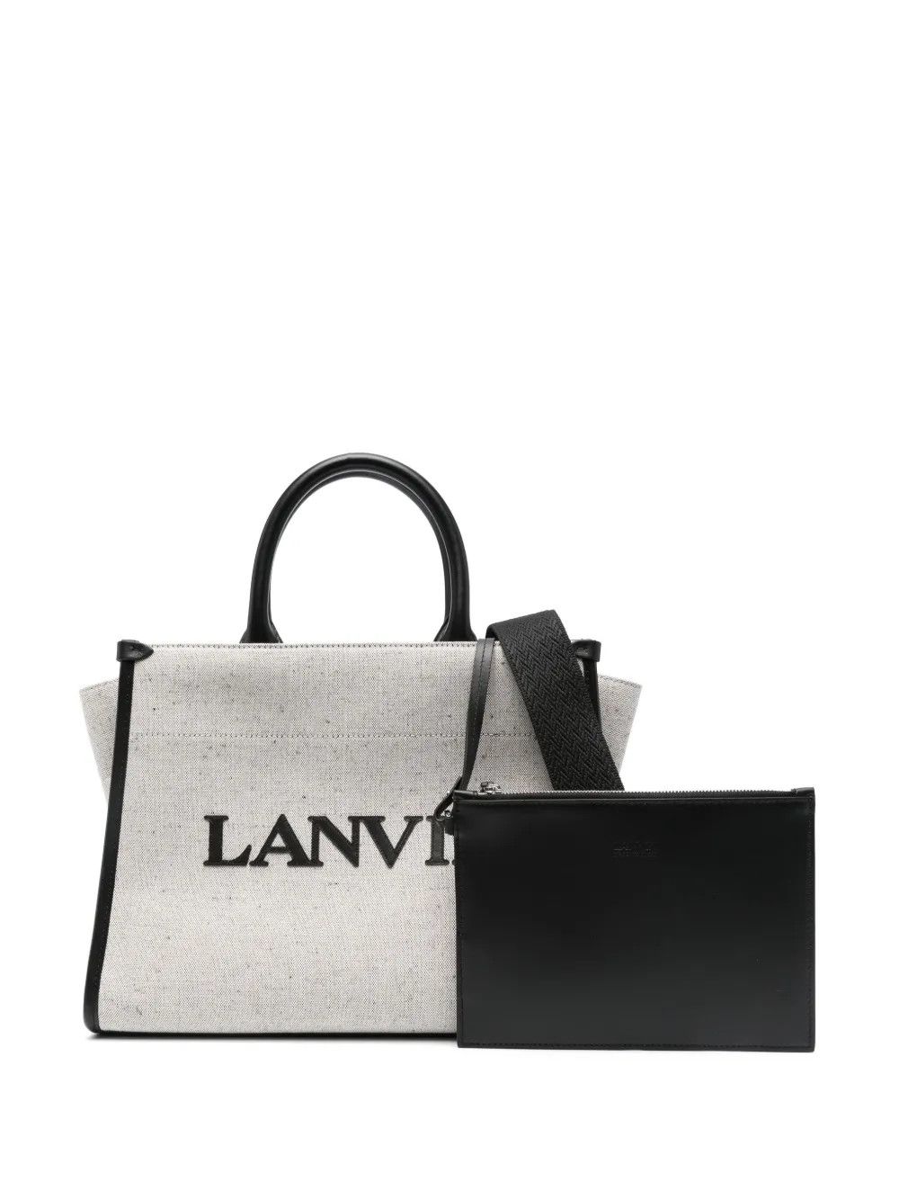 Lanvin o1y0326 Size : OS / Handbag in Gray/Black Size ONE SIZE - 6 Thumbnail